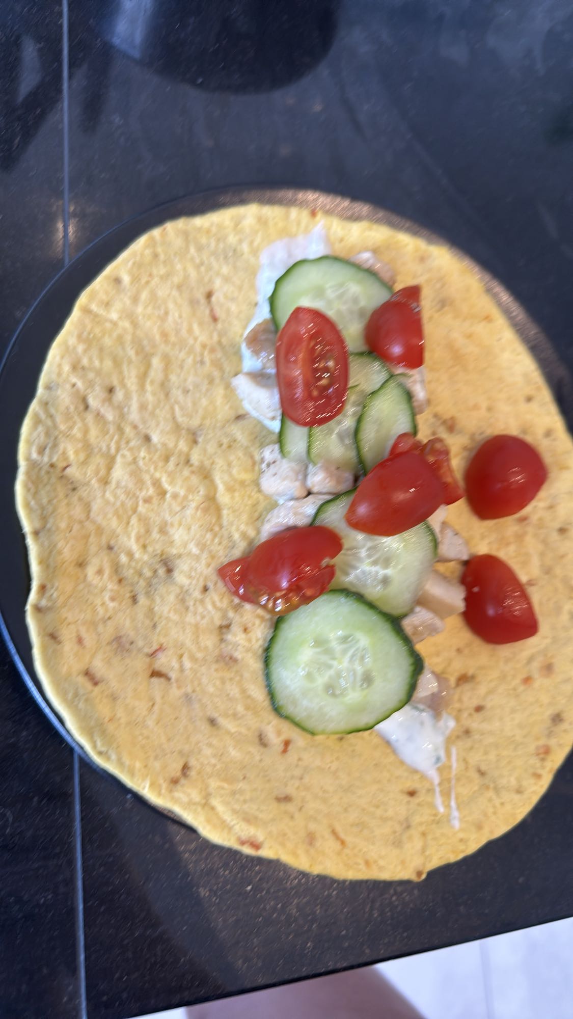 Wrap au poulet frais