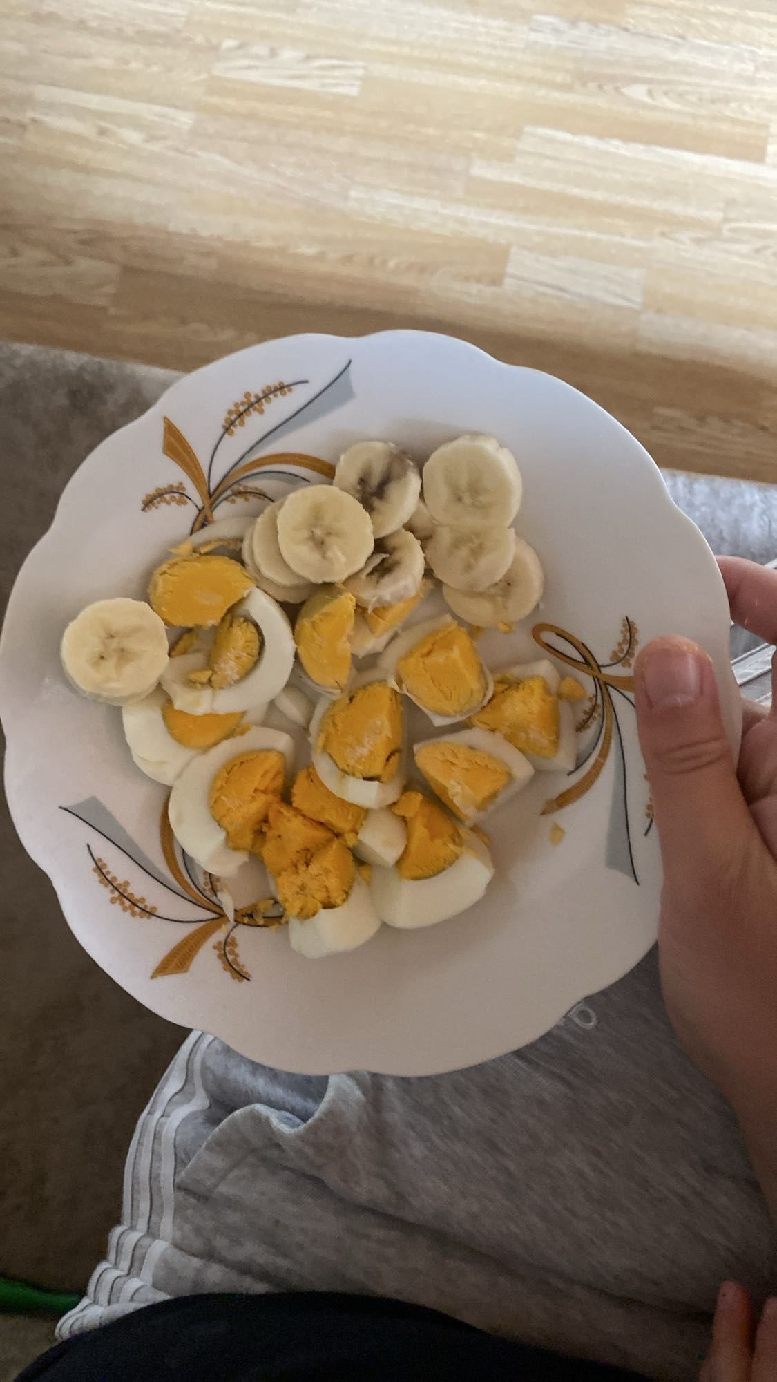 Egg and Banana Plate
