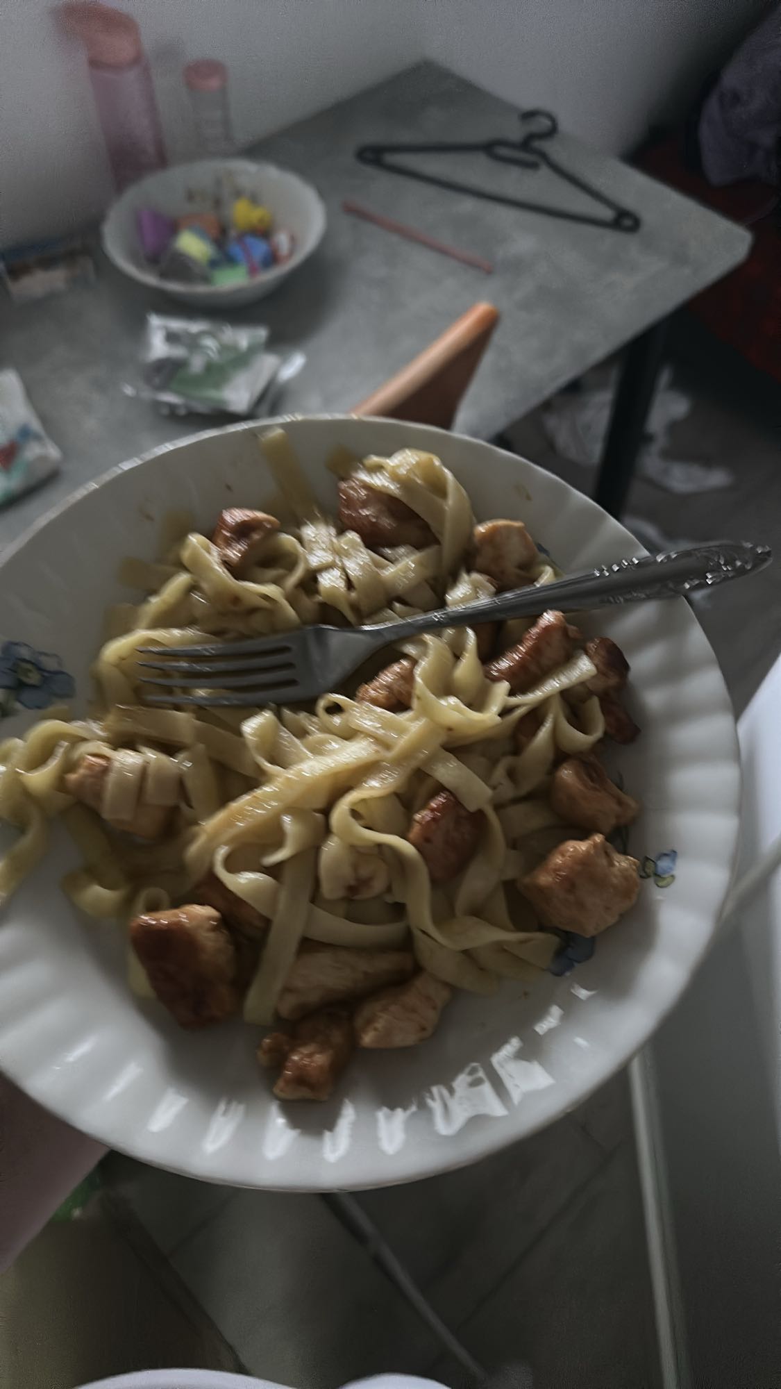 Makaron z kurczakiem