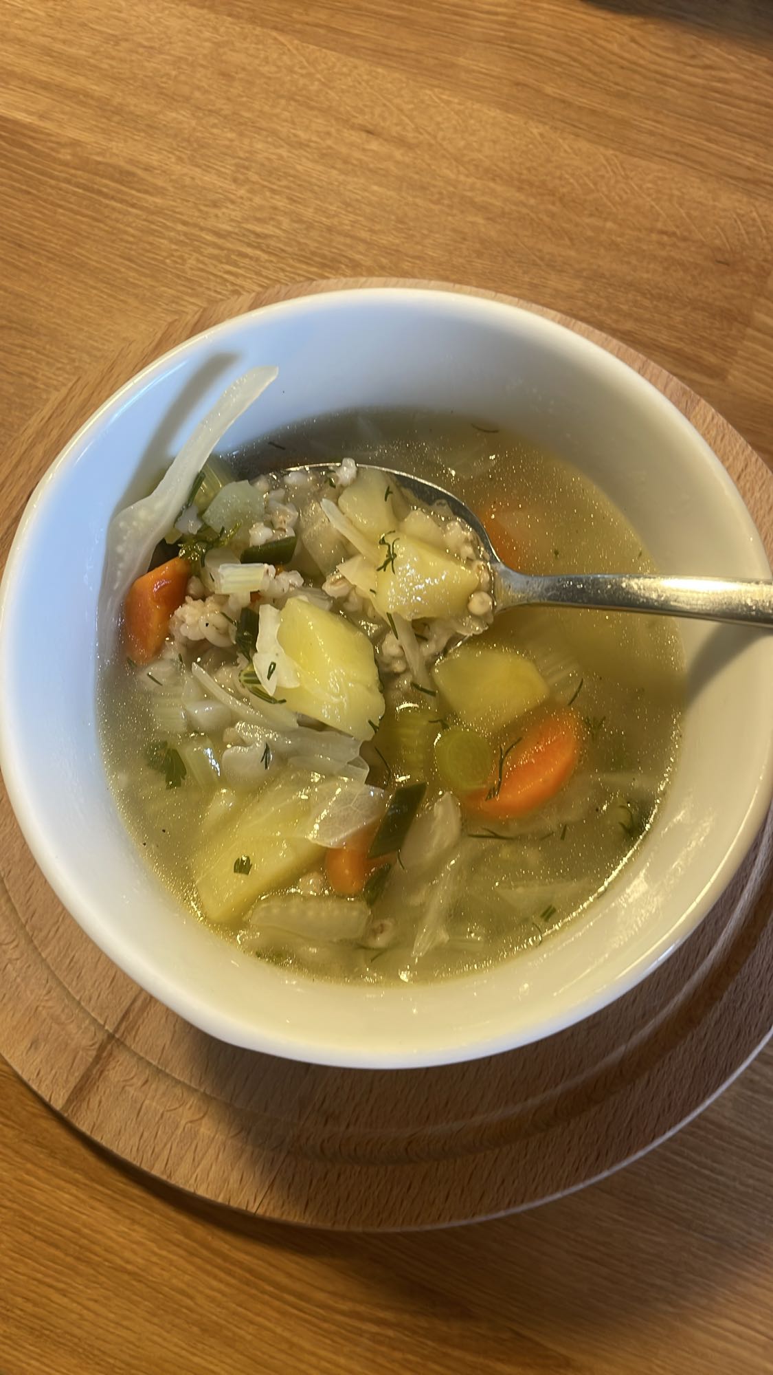 Zupa jarzynowa z kaszą