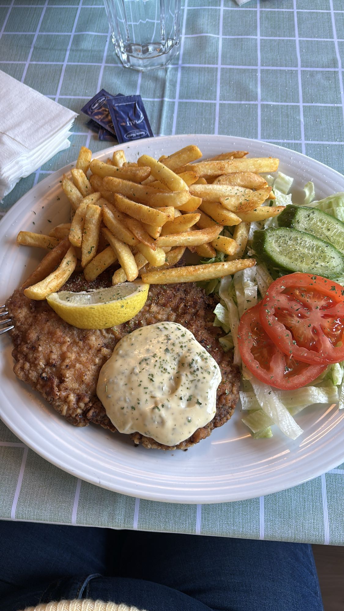 Schnitzel med pommes