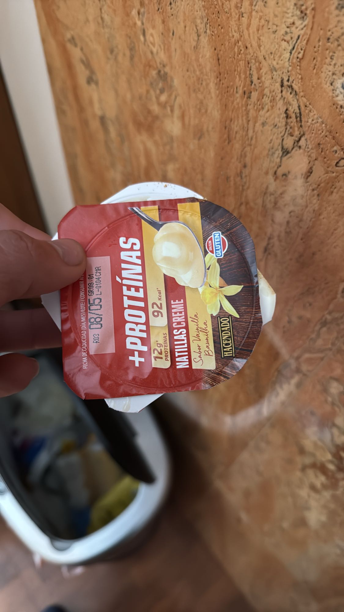 Natillas vainilla proteicas