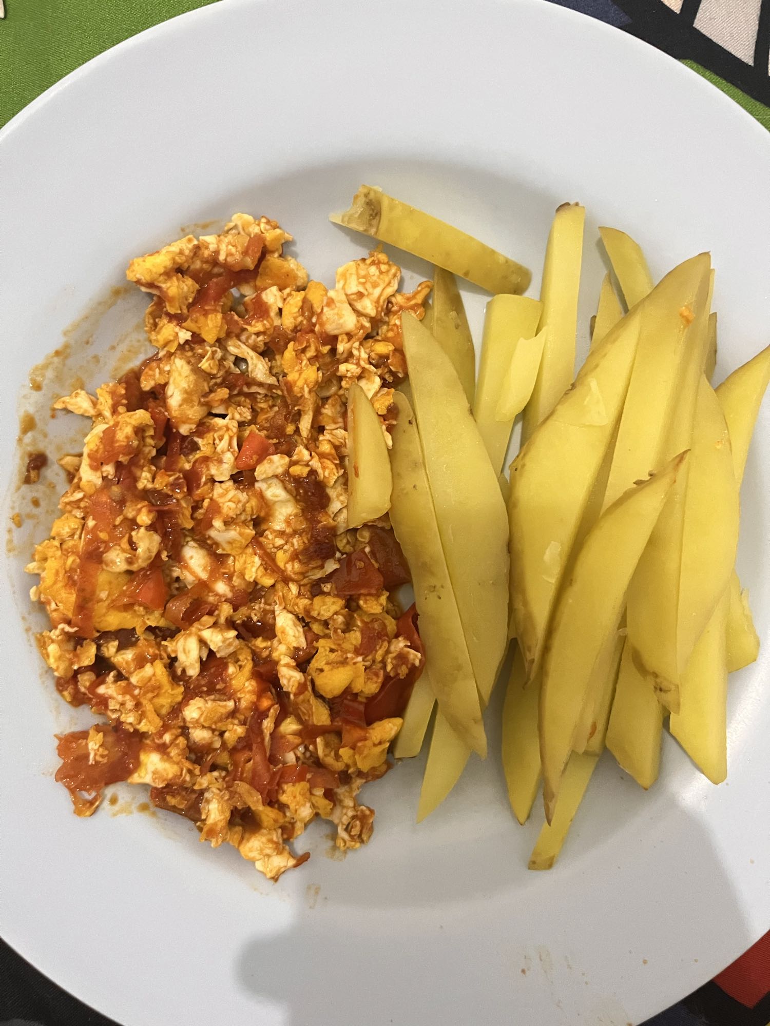 Eggs with sweet potato