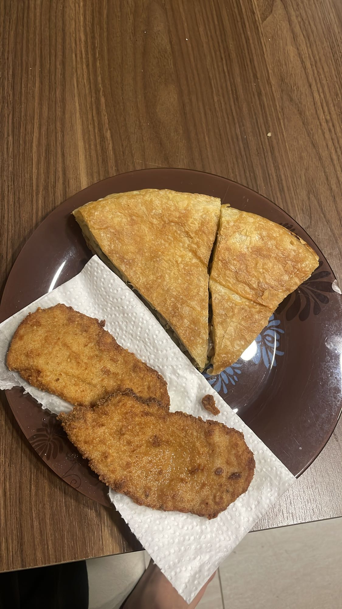 Omelette and Fried Cutlet