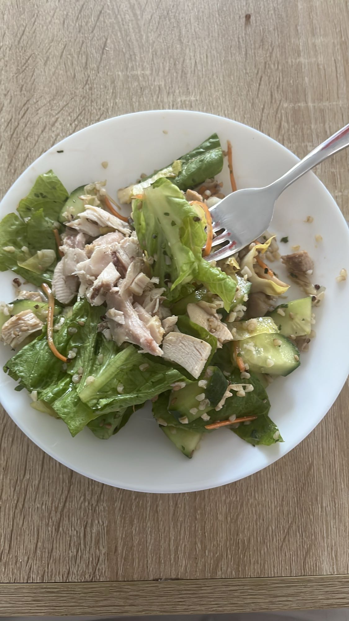 Salade poulet croquante