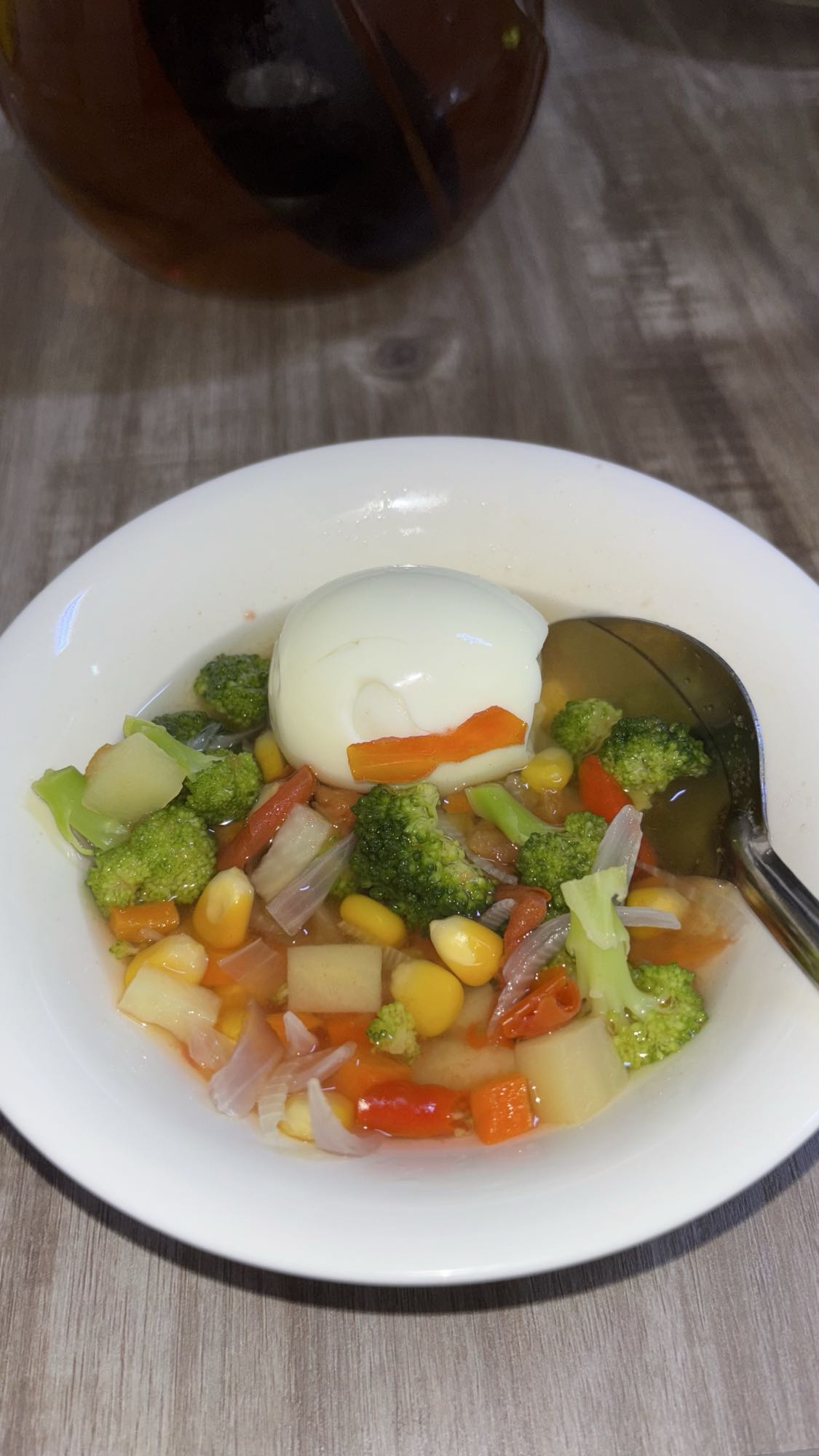 Vegetable Soup with Egg