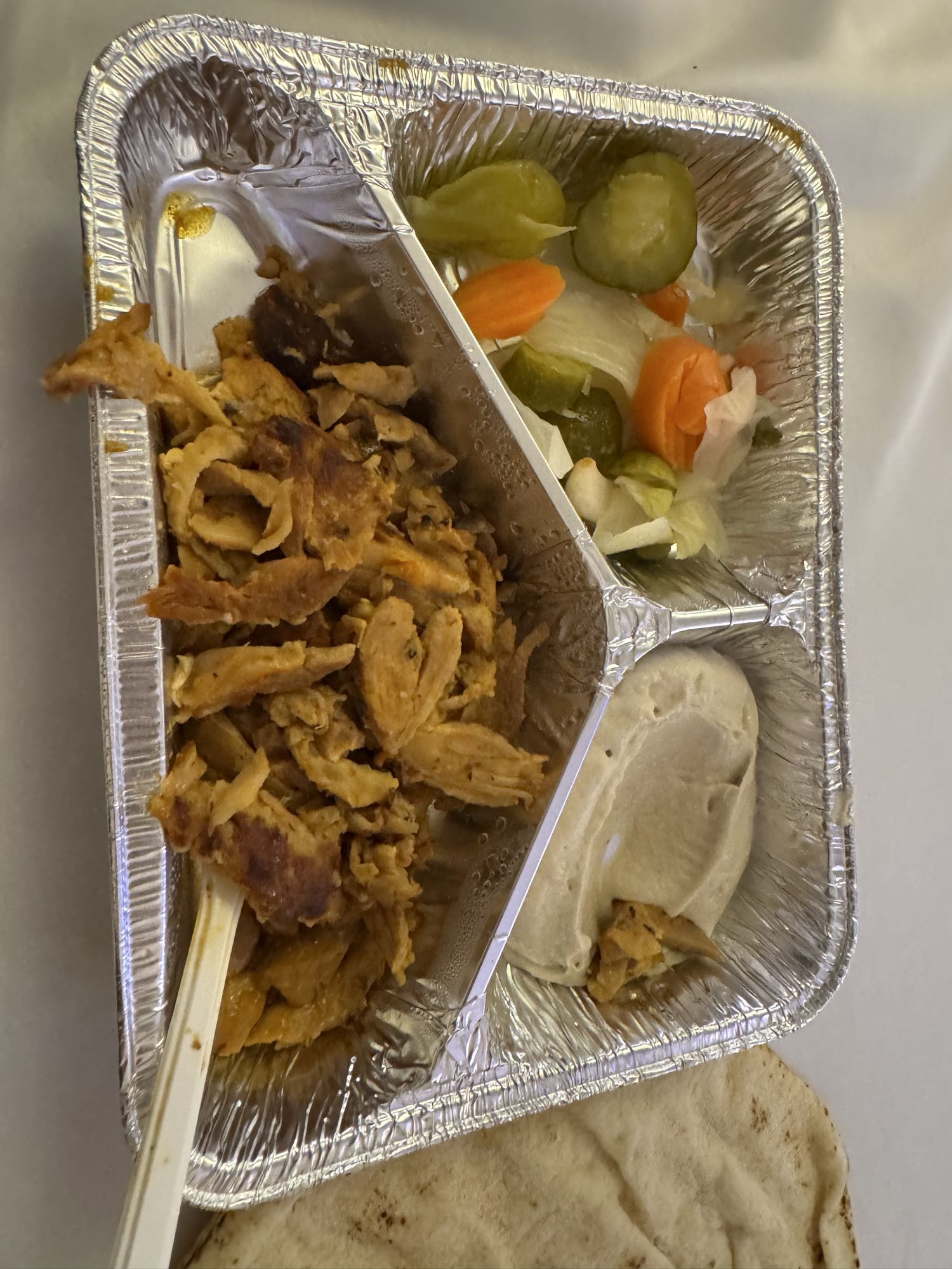 Shawarma-Hähnchen-Teller