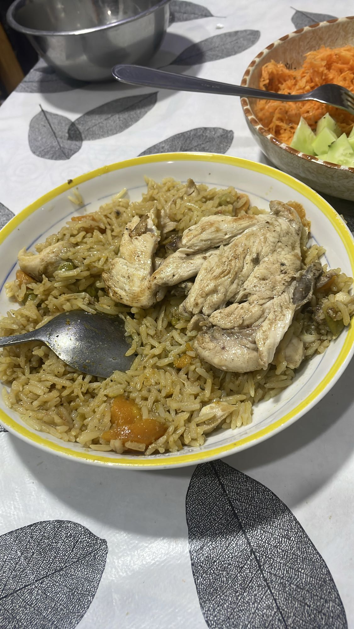 Riz au poulet épicé