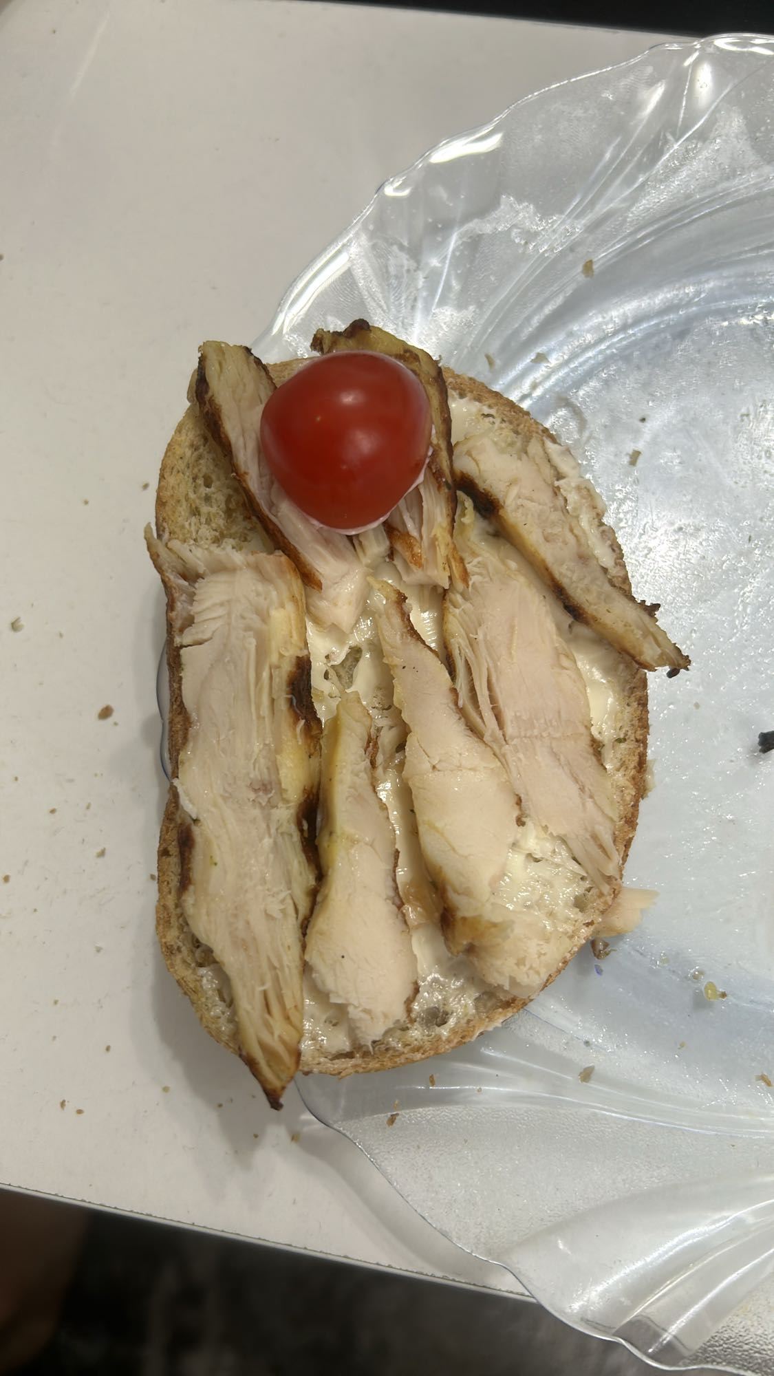 Chicken open sandwich