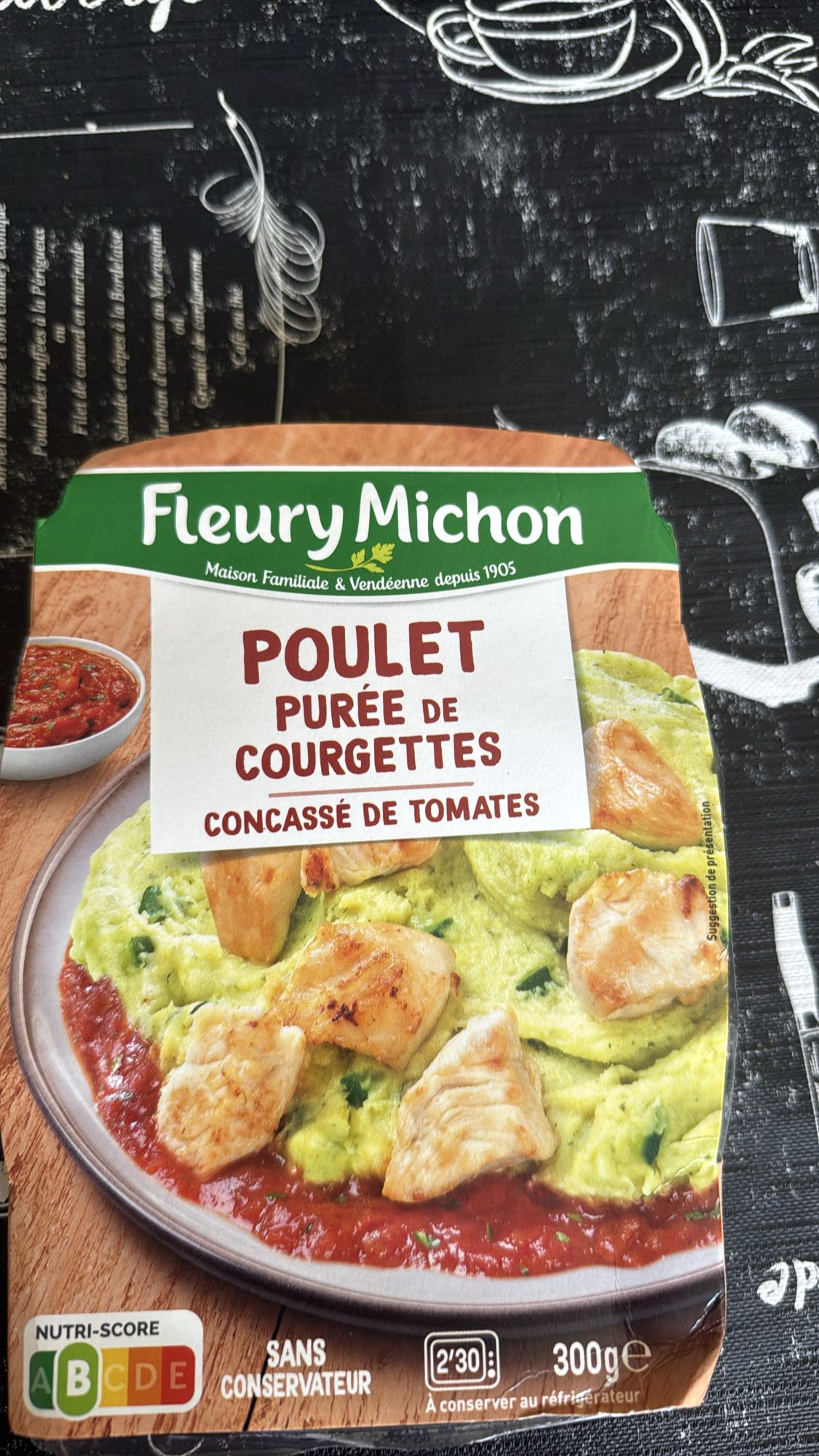 Poulet courgettes tomates