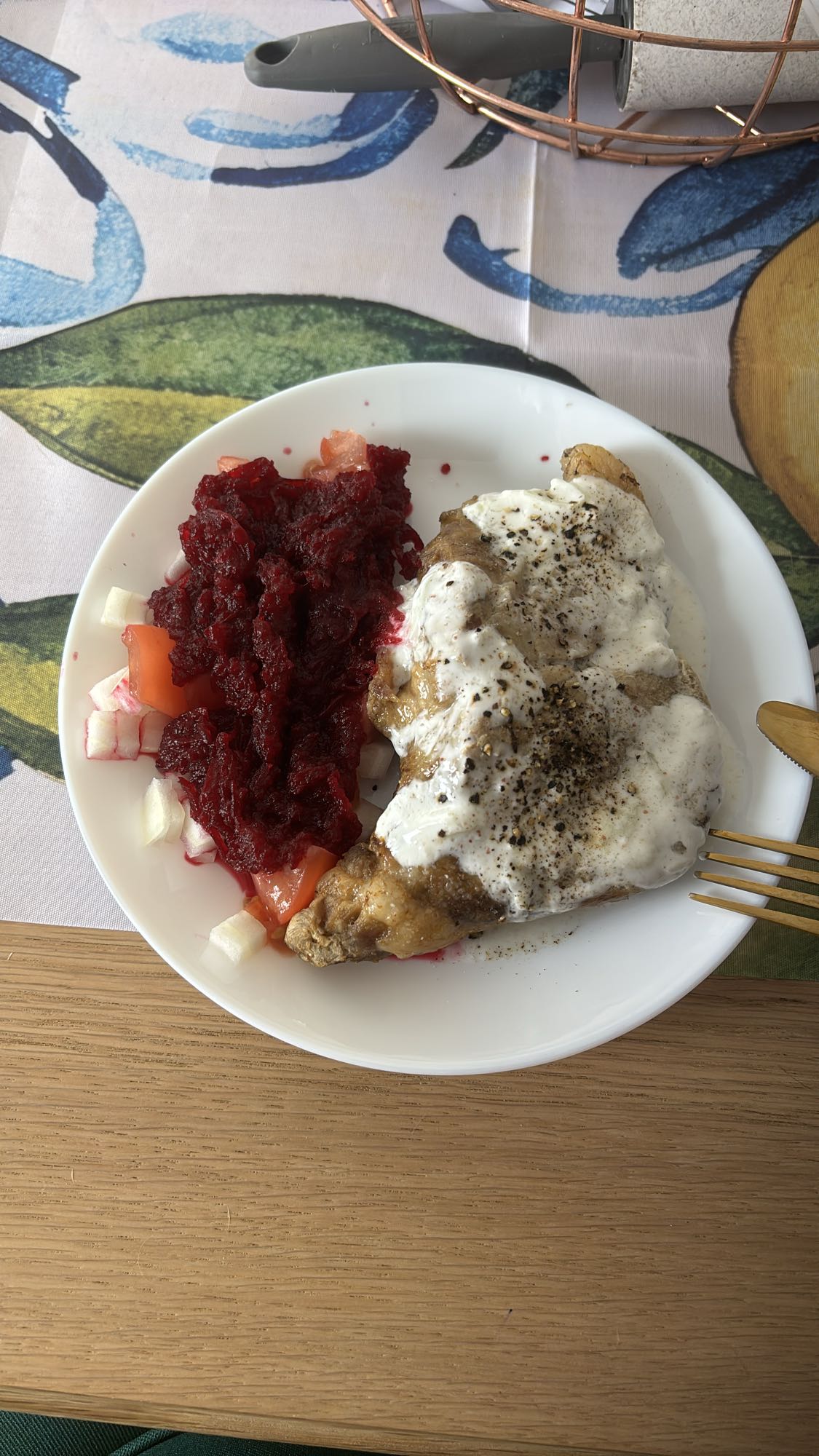 Kurczak z buraczkami