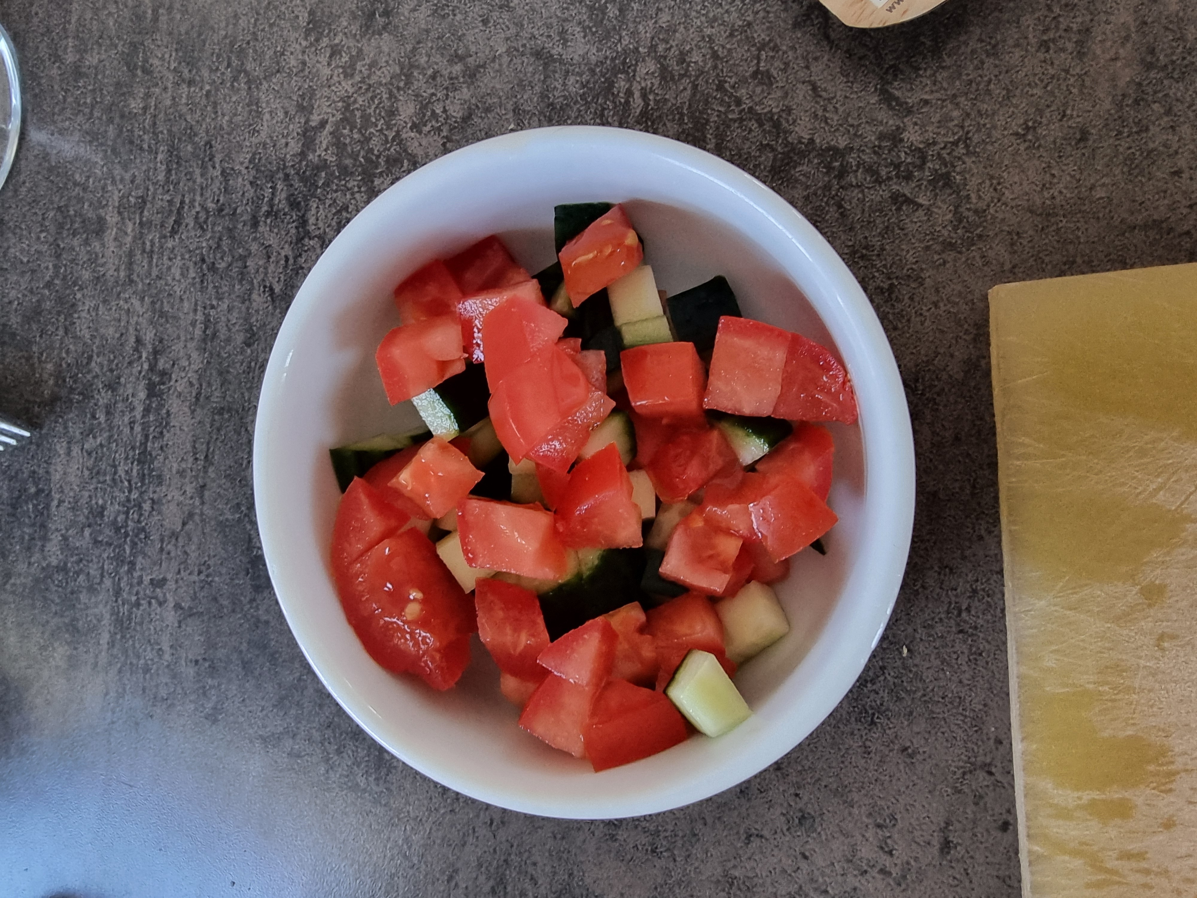 Salade tomate concombre