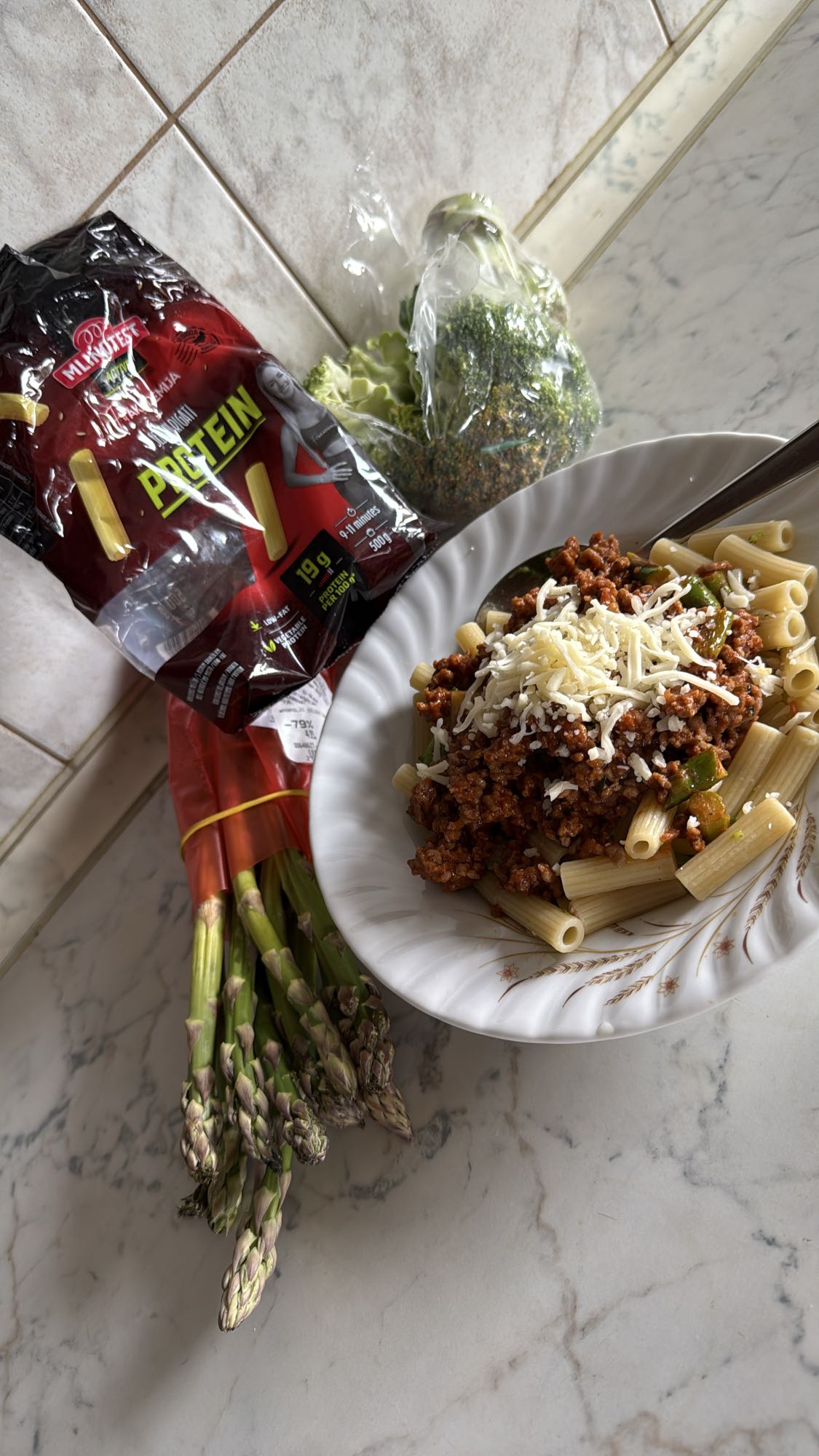 Protein Pasta with Meat Sauce
