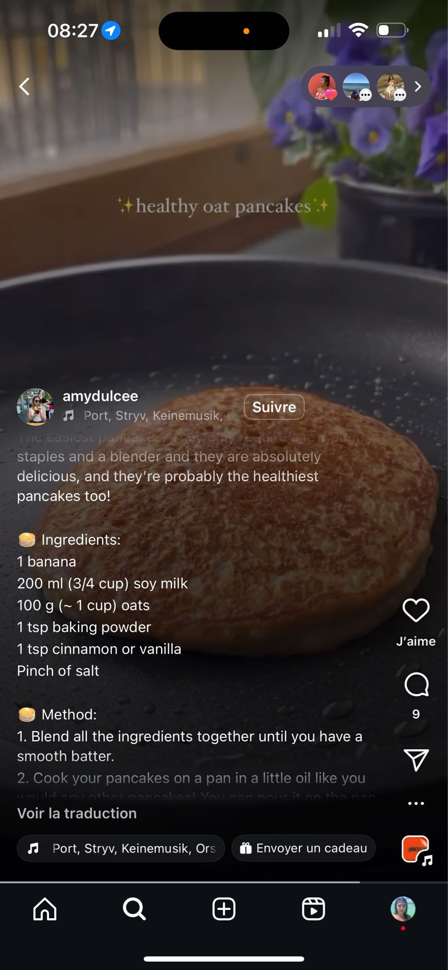 Pancakes à l'avoine