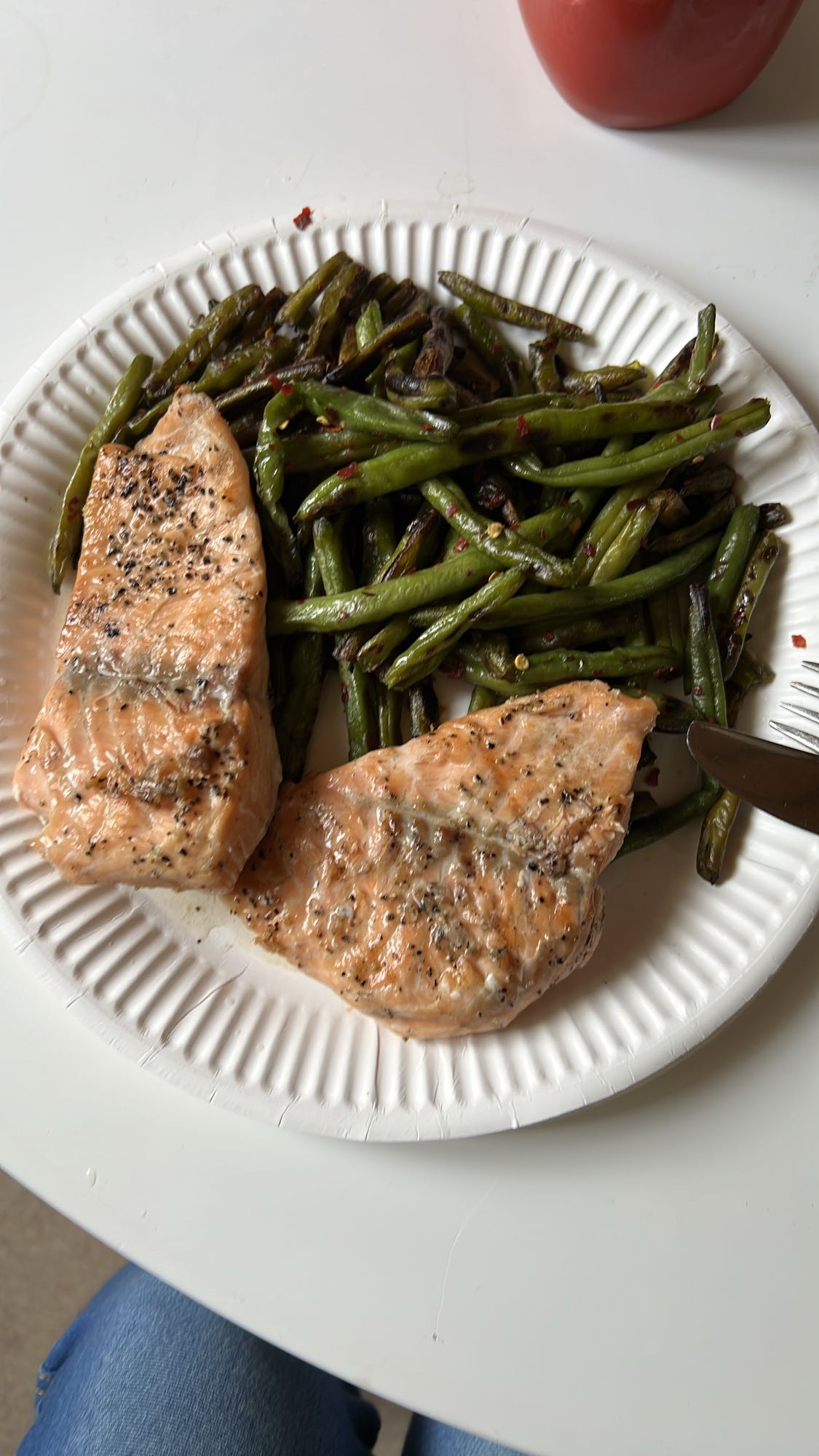 Salmon and Green Beans