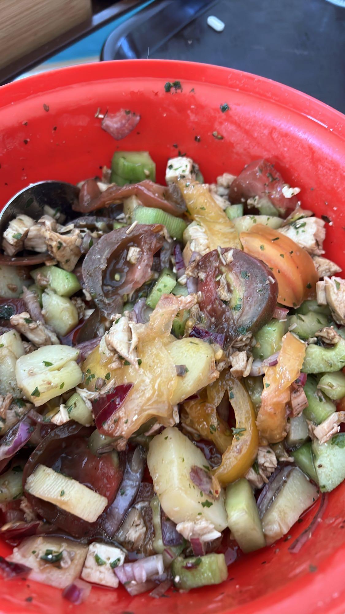 Salade de légumes frais