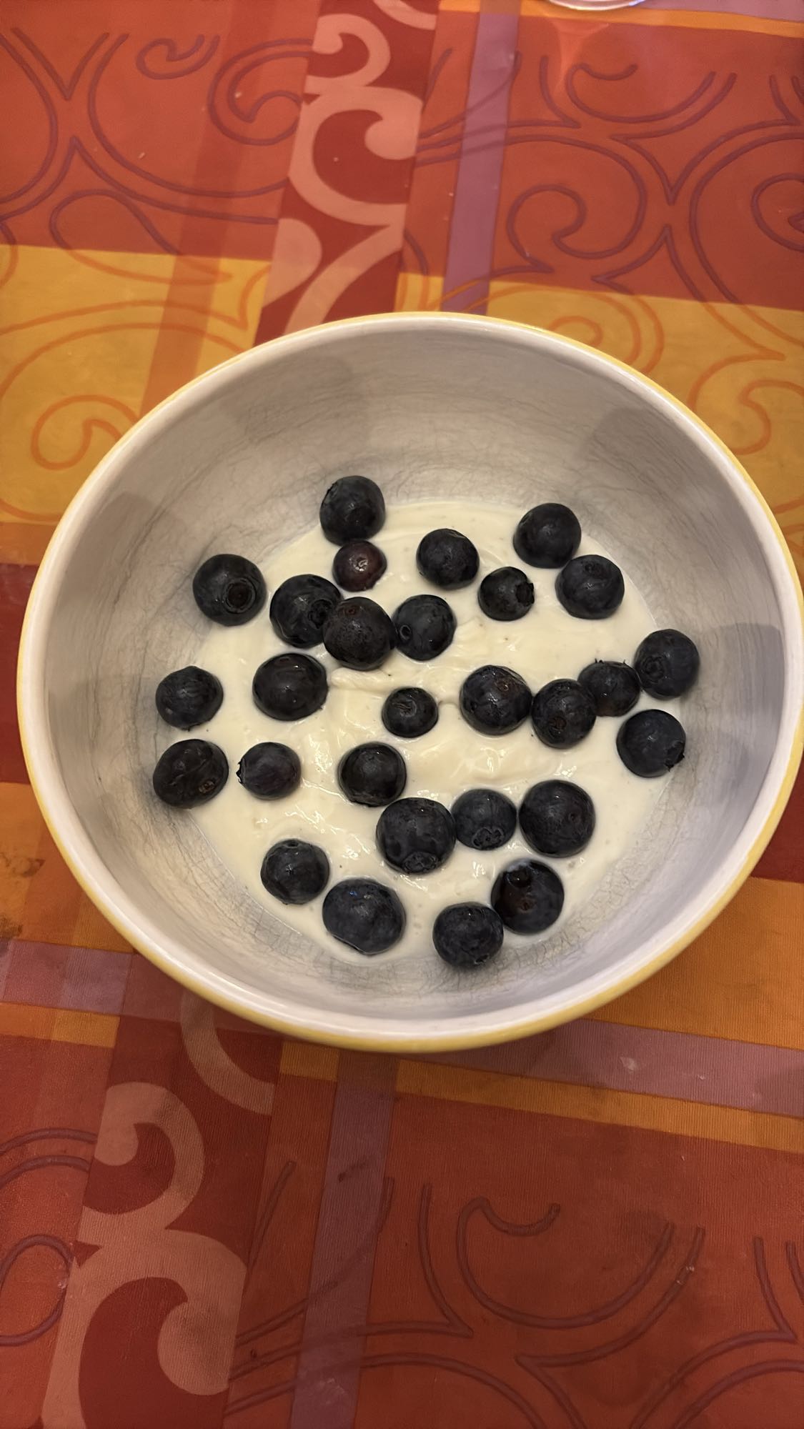 Yaourt aux myrtilles