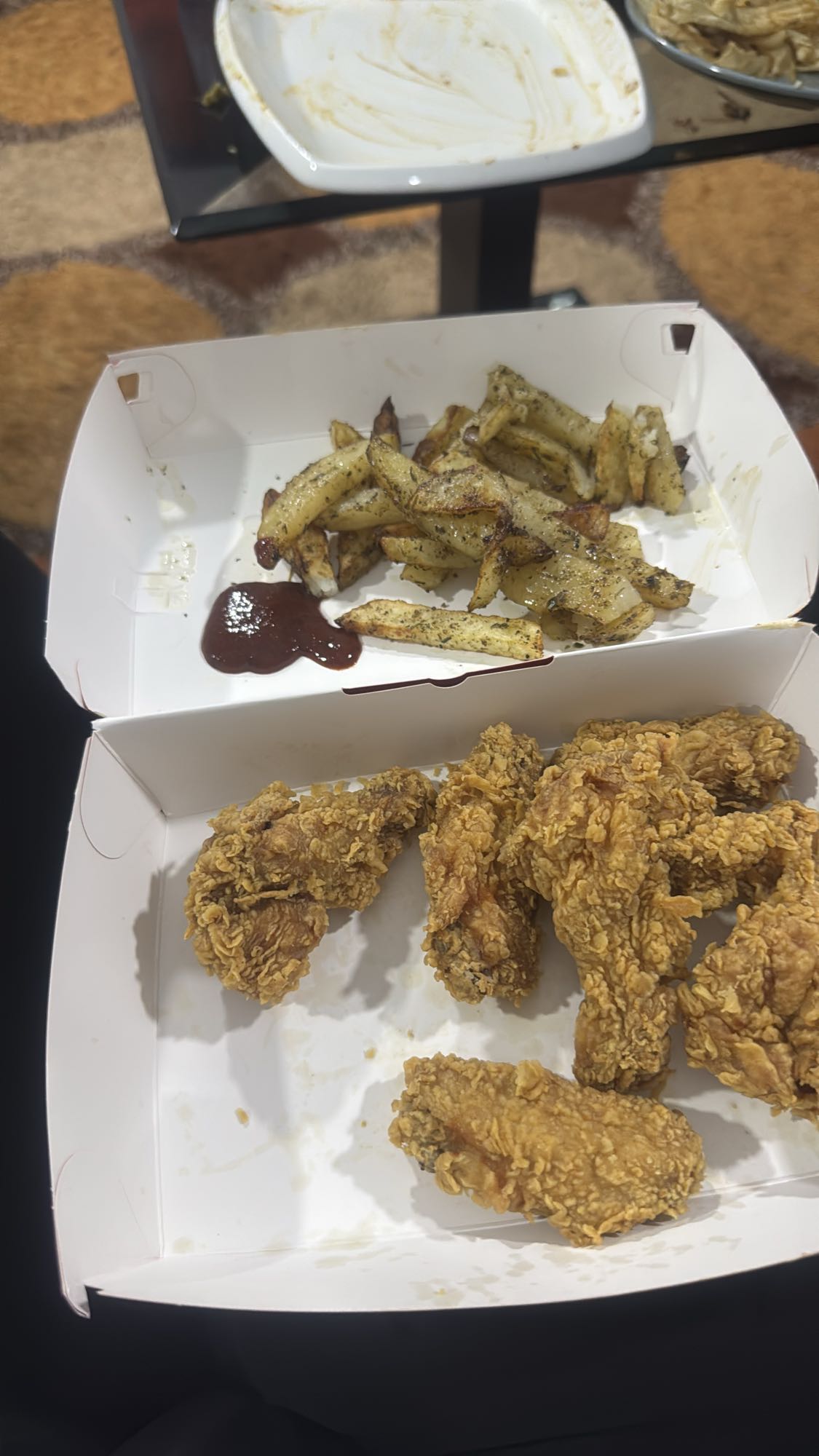 Fried Chicken and Fries