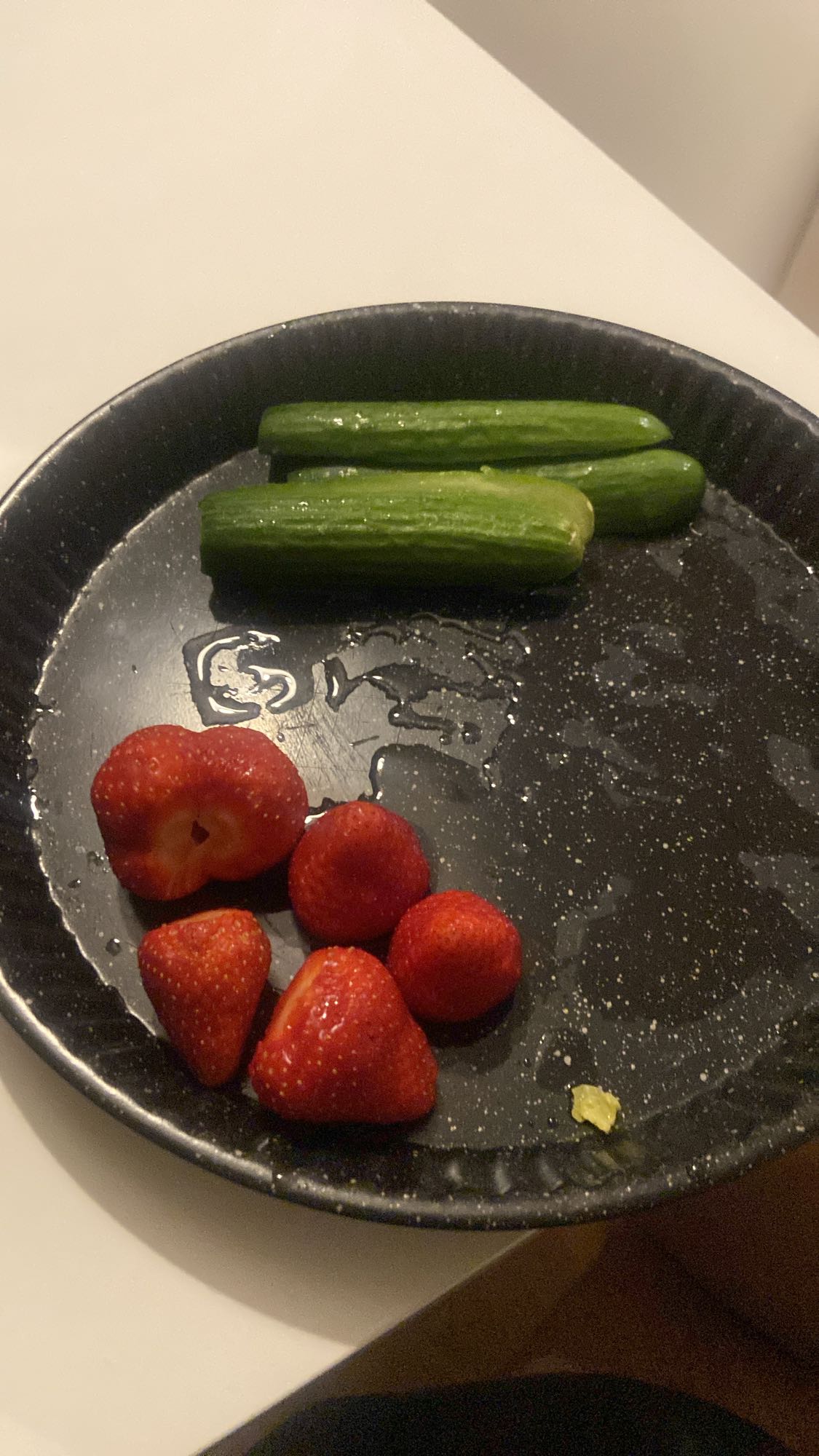 Strawberries and Cucumbers