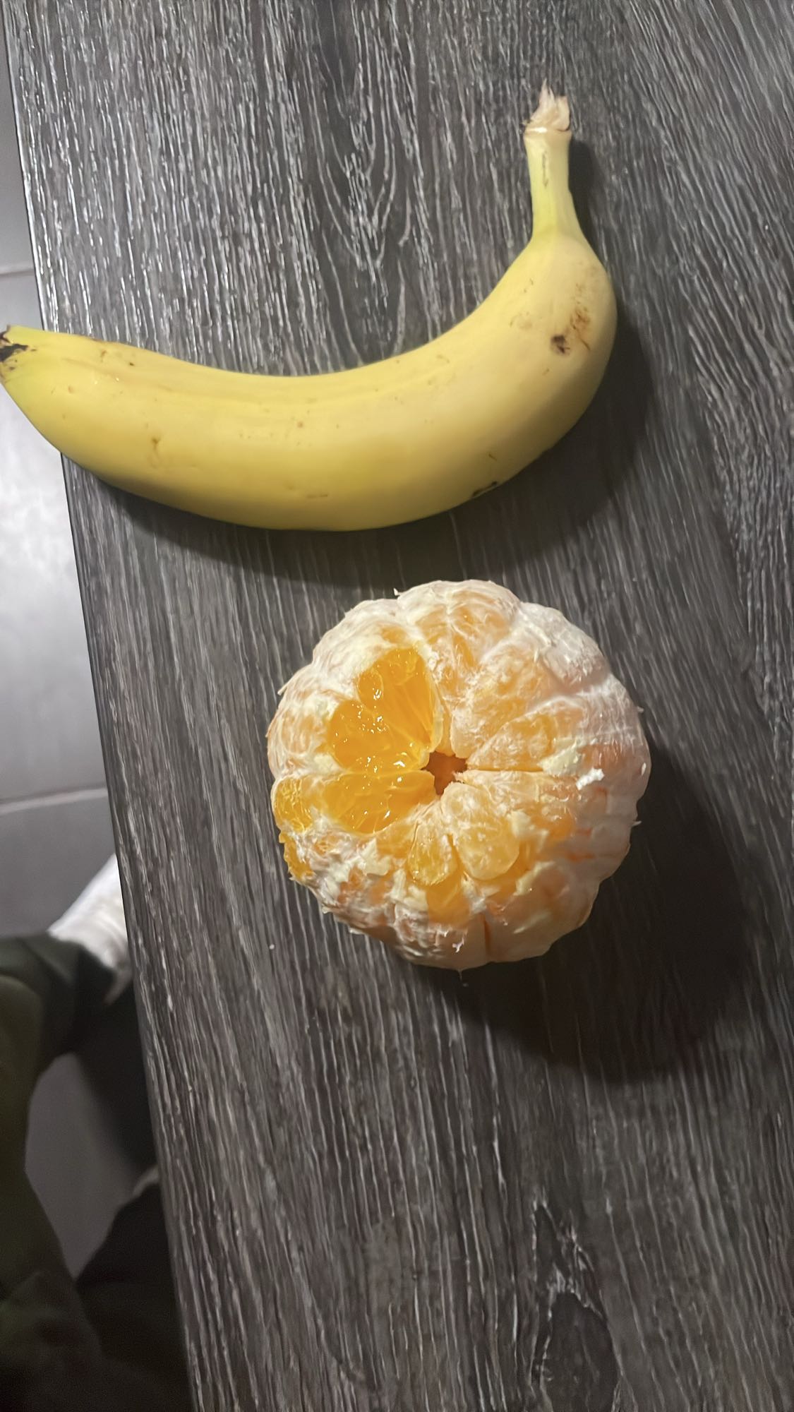 Banane et orange