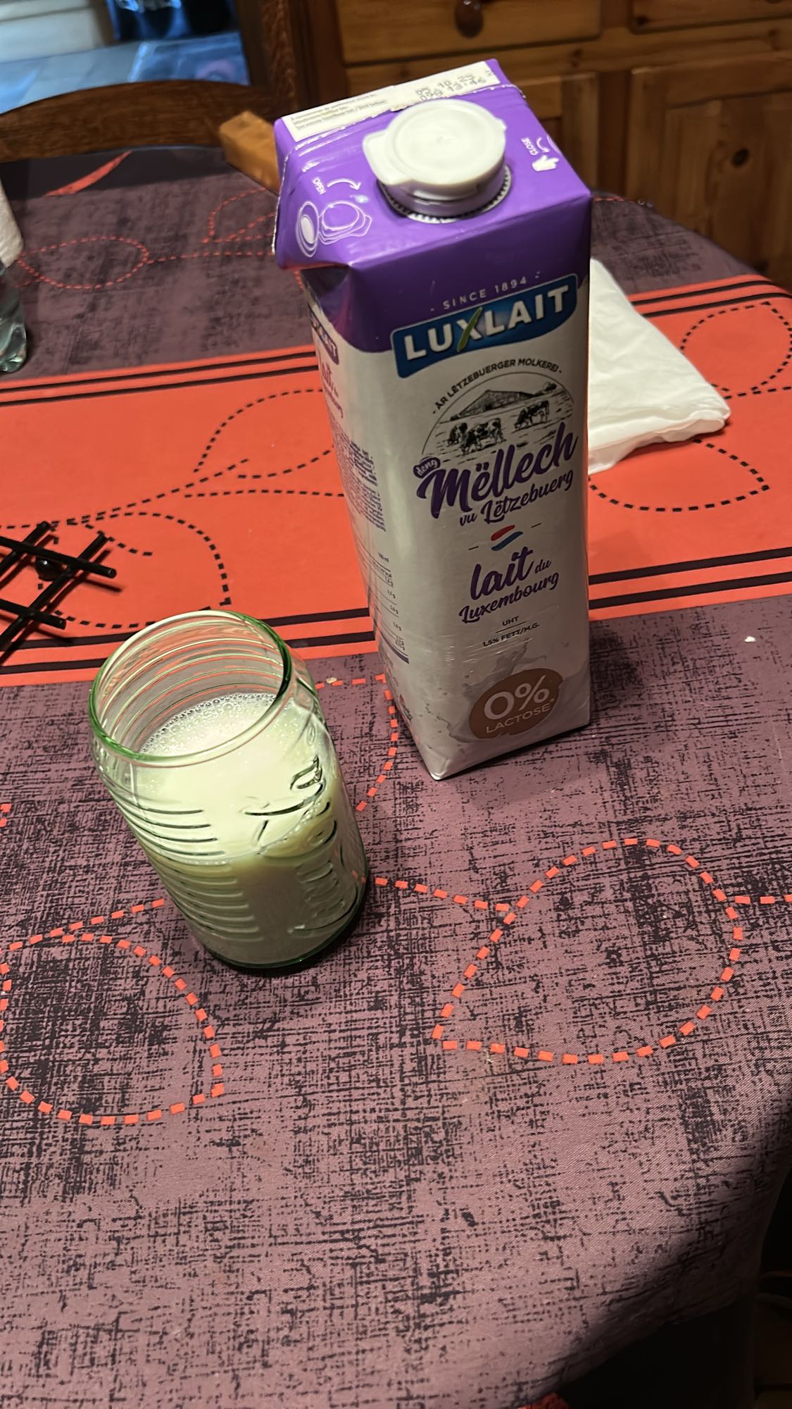 Lait sans lactose