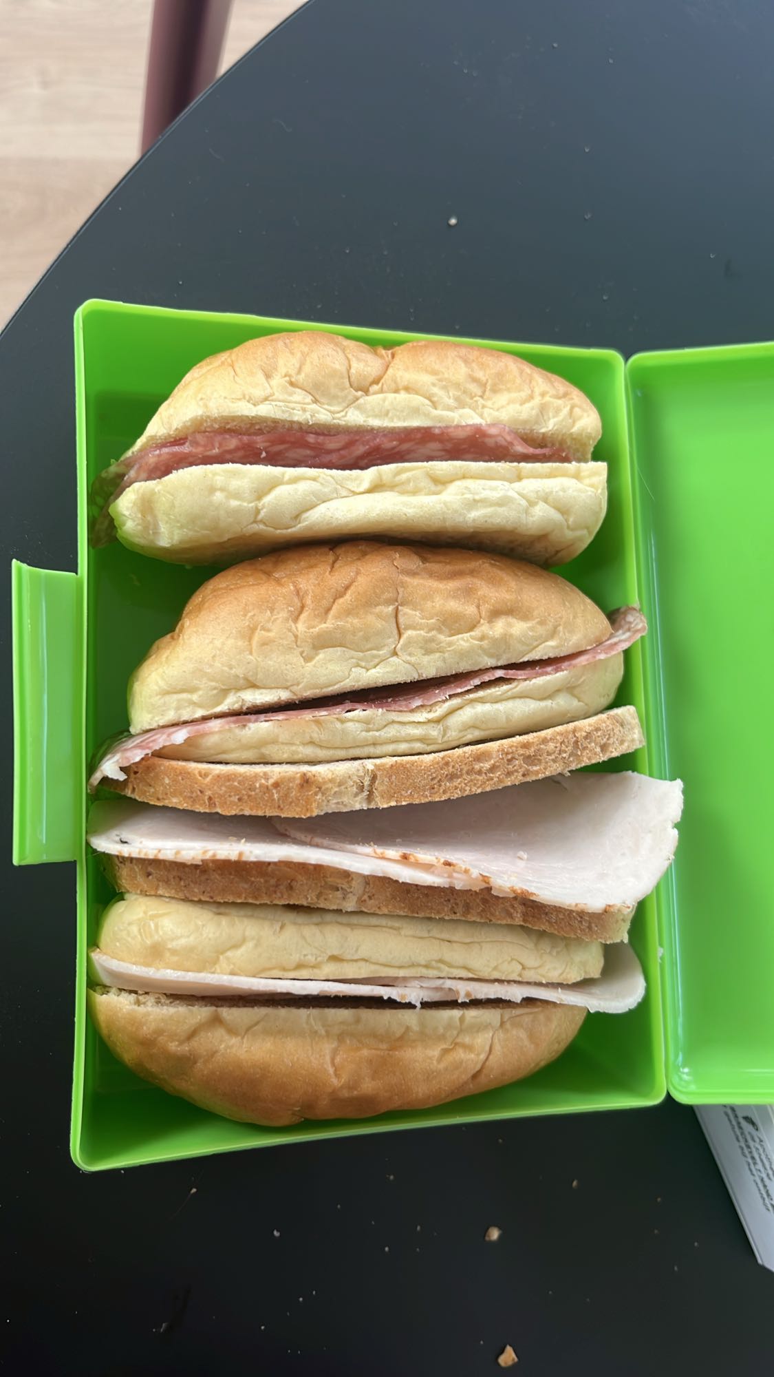 Broodjes met vleeswaren