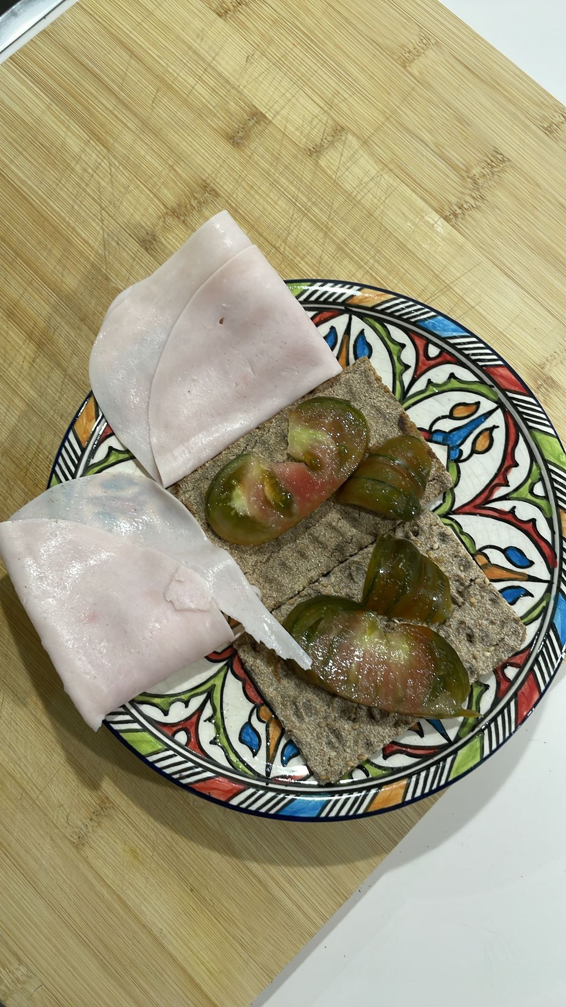 Pan crujiente con pavo