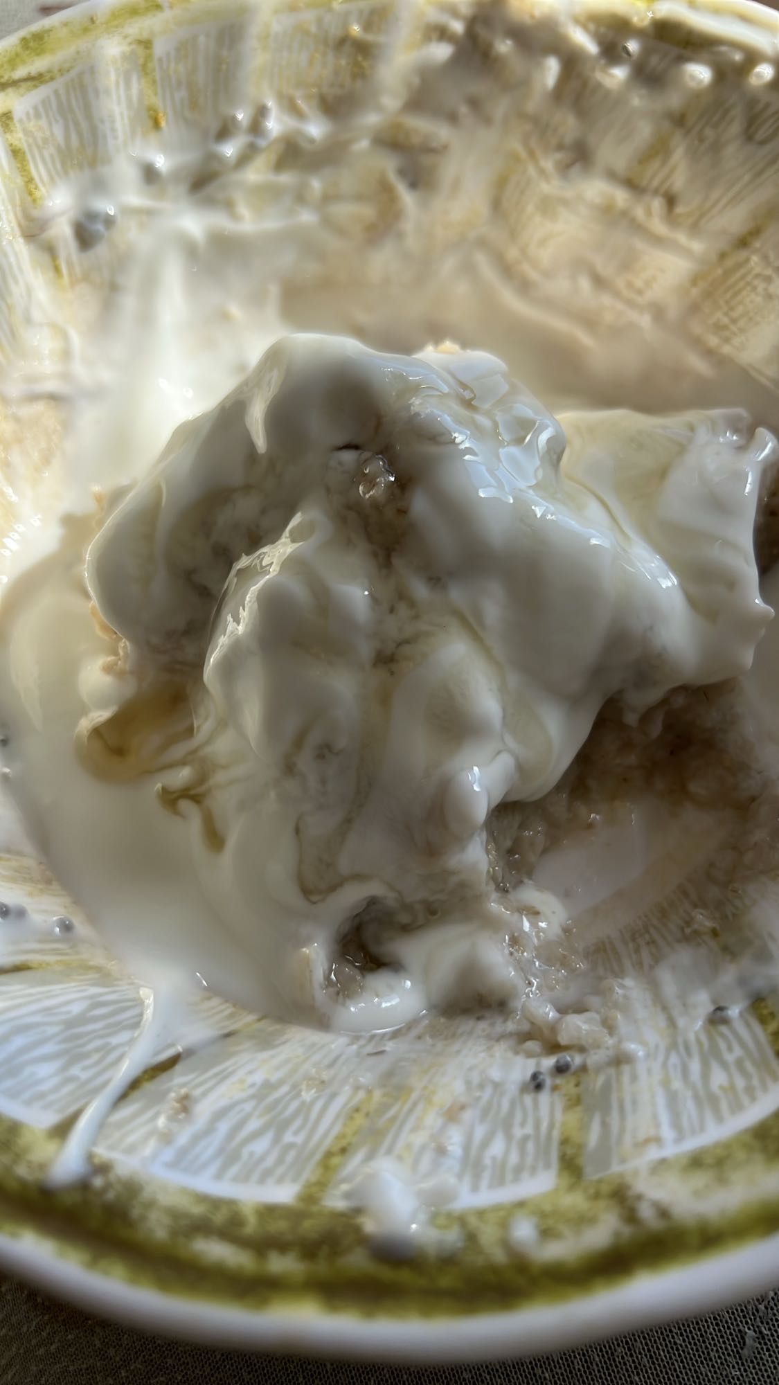 Havregryn med yoghurt