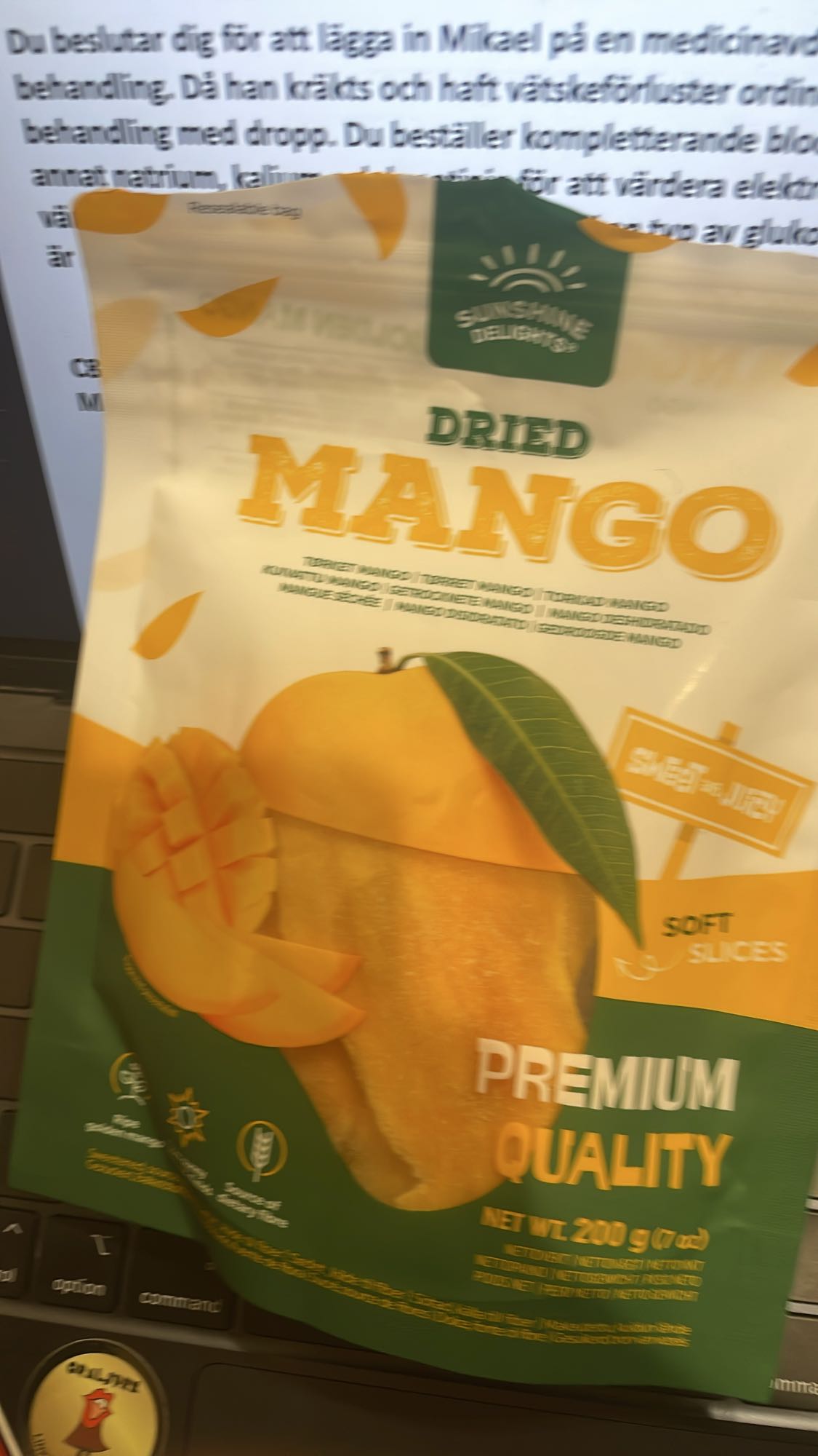 Torkad mango