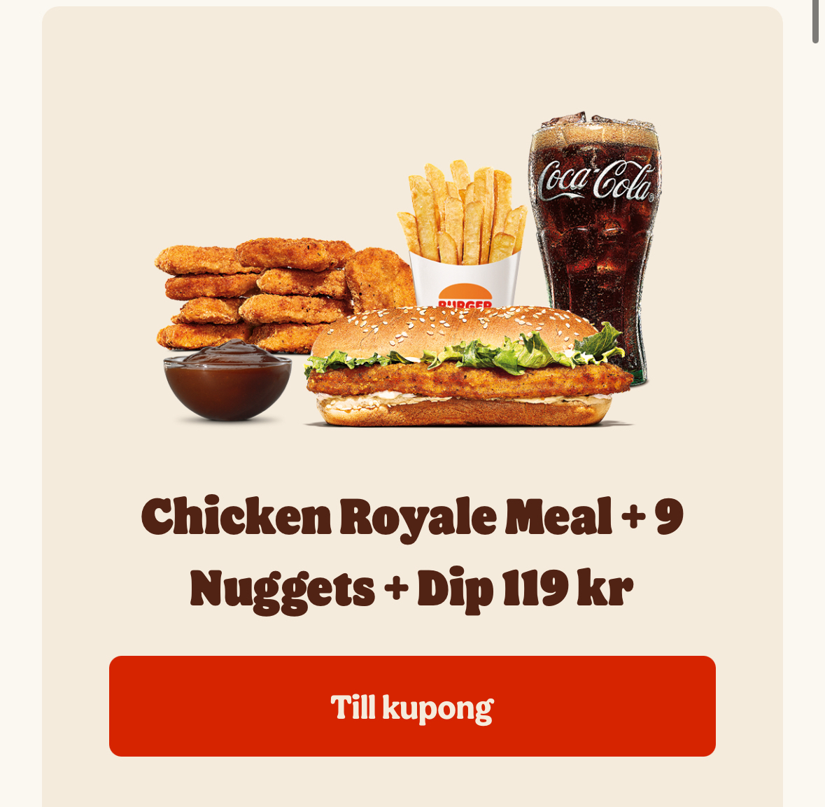Chicken Royale + Nuggets