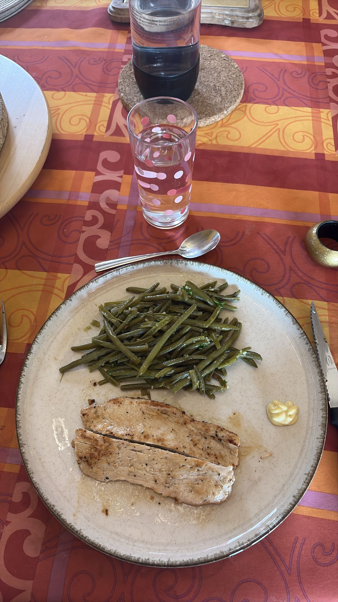 Poulet haricots verts