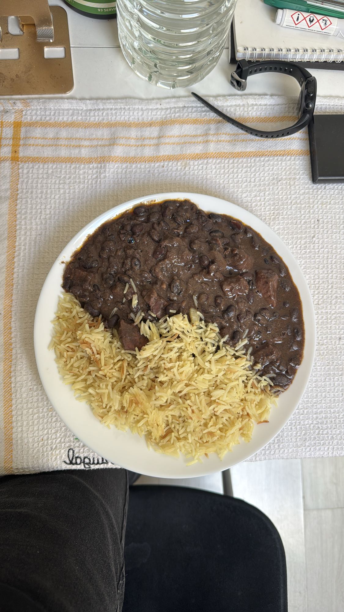 Riz et haricots noirs