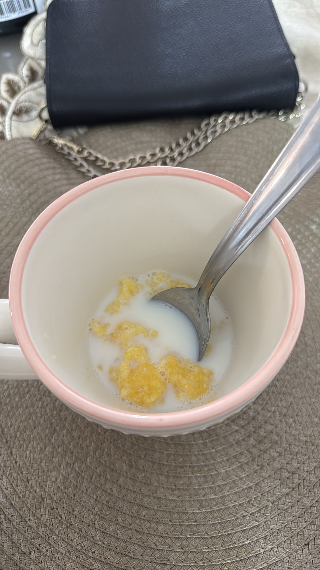 Cuscuz com leite desnatado