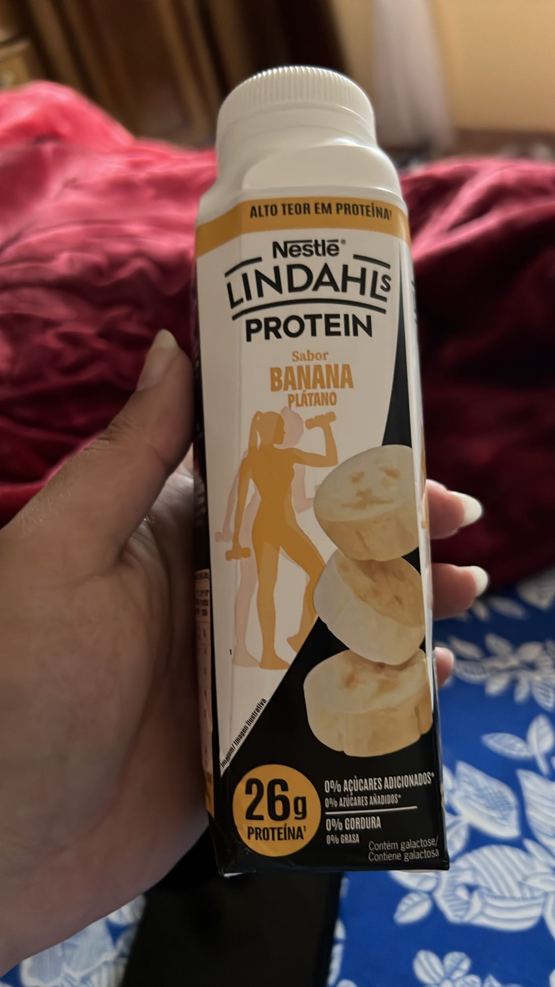 Bebida proteica plátano