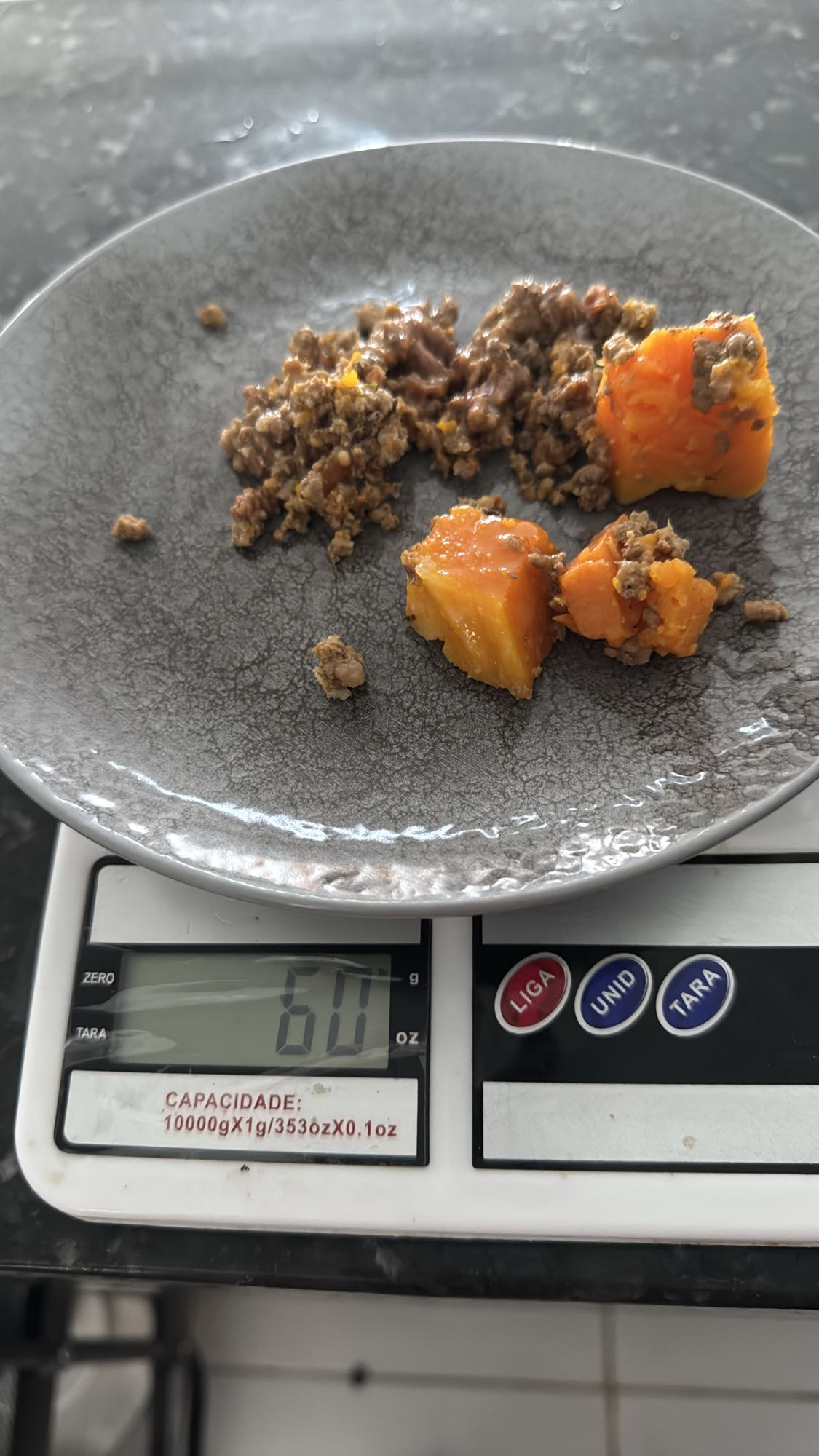 Carne moída com abóbora