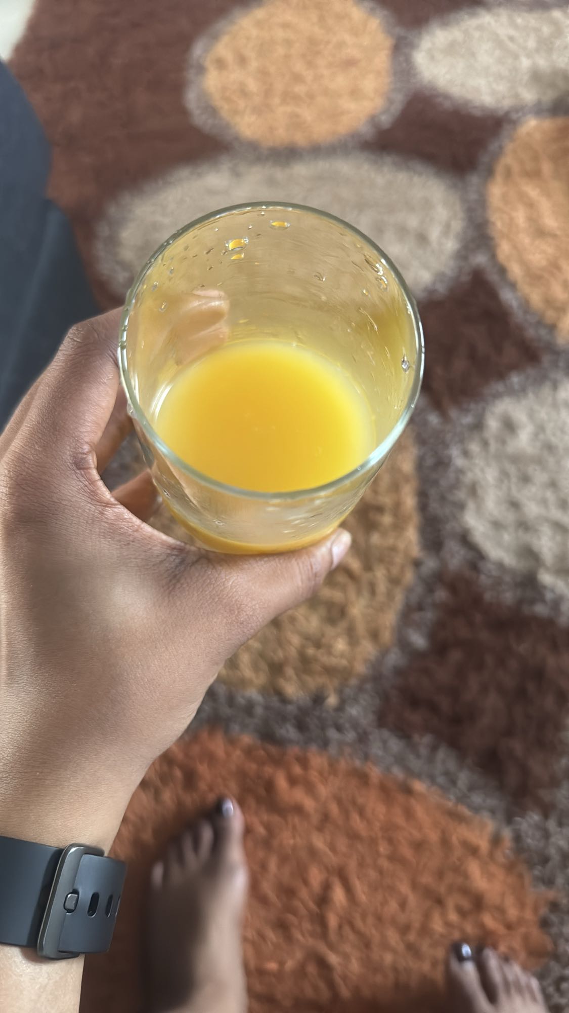 Glass of orange juice