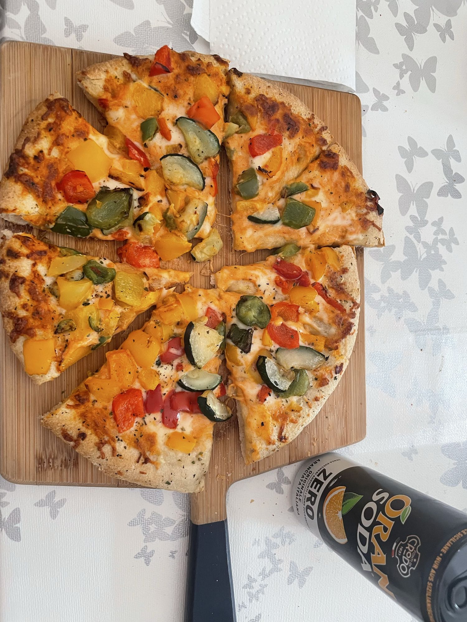 Pizza con verdure