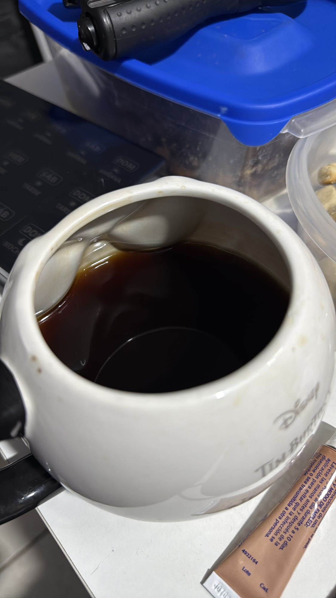 Taza de café negro