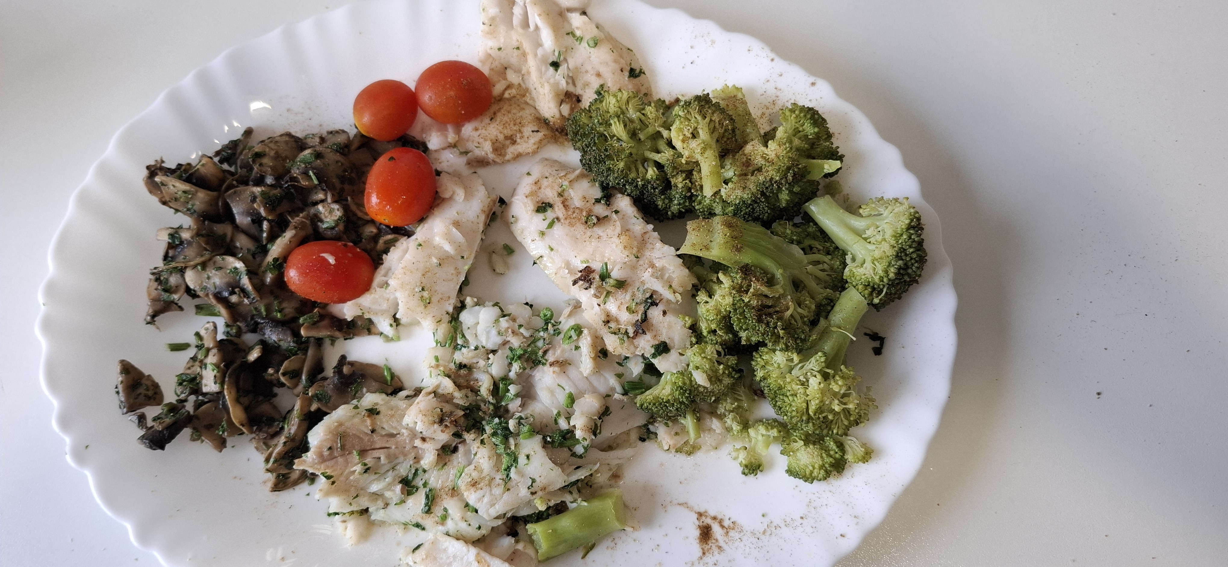 Pescado con verduras