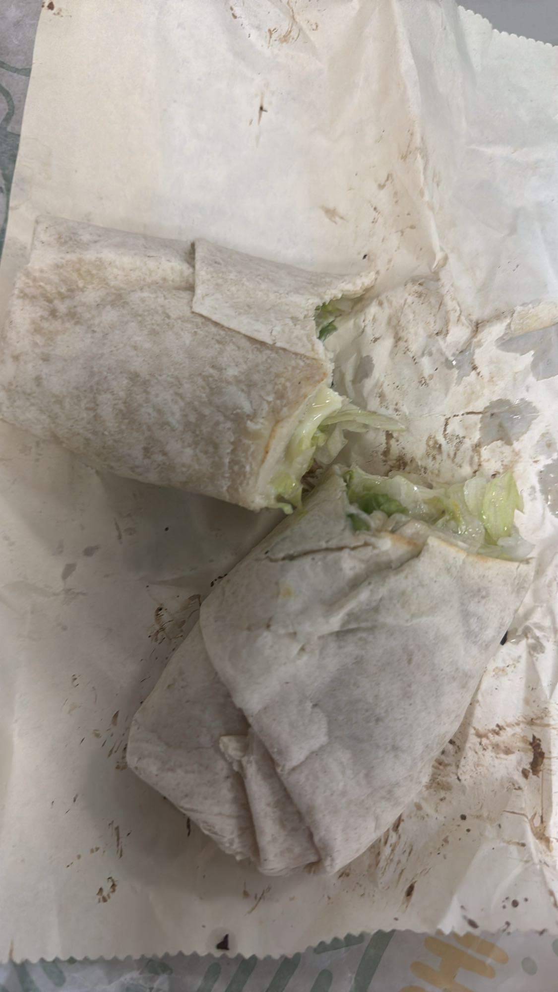 Wrap de lechuga y queso