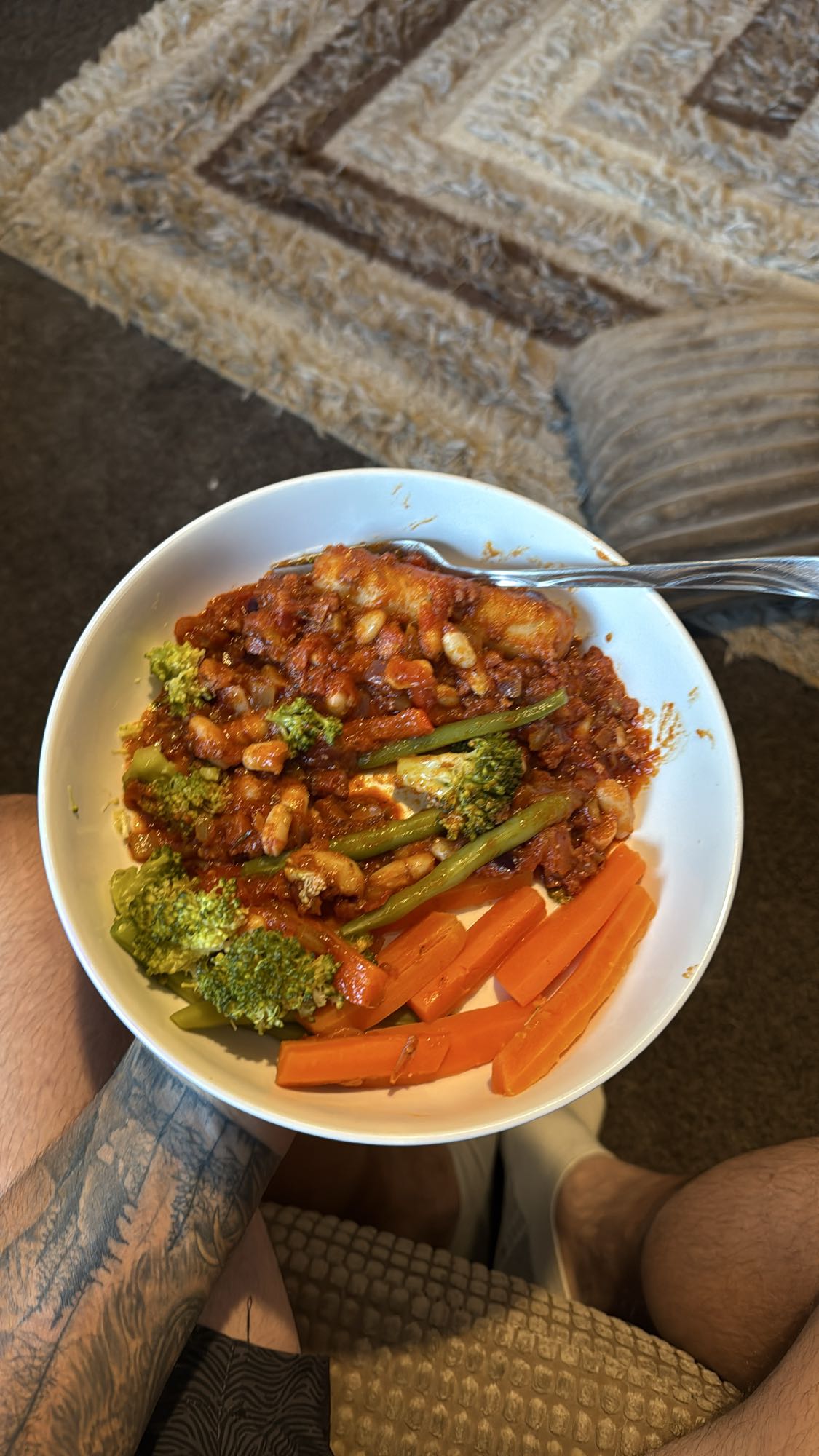 Veggie Bean Tomato Bake with Sausage