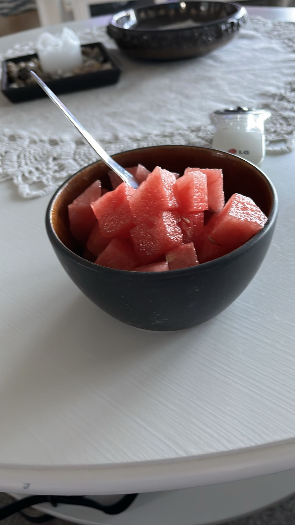 Skål med vattenmelon