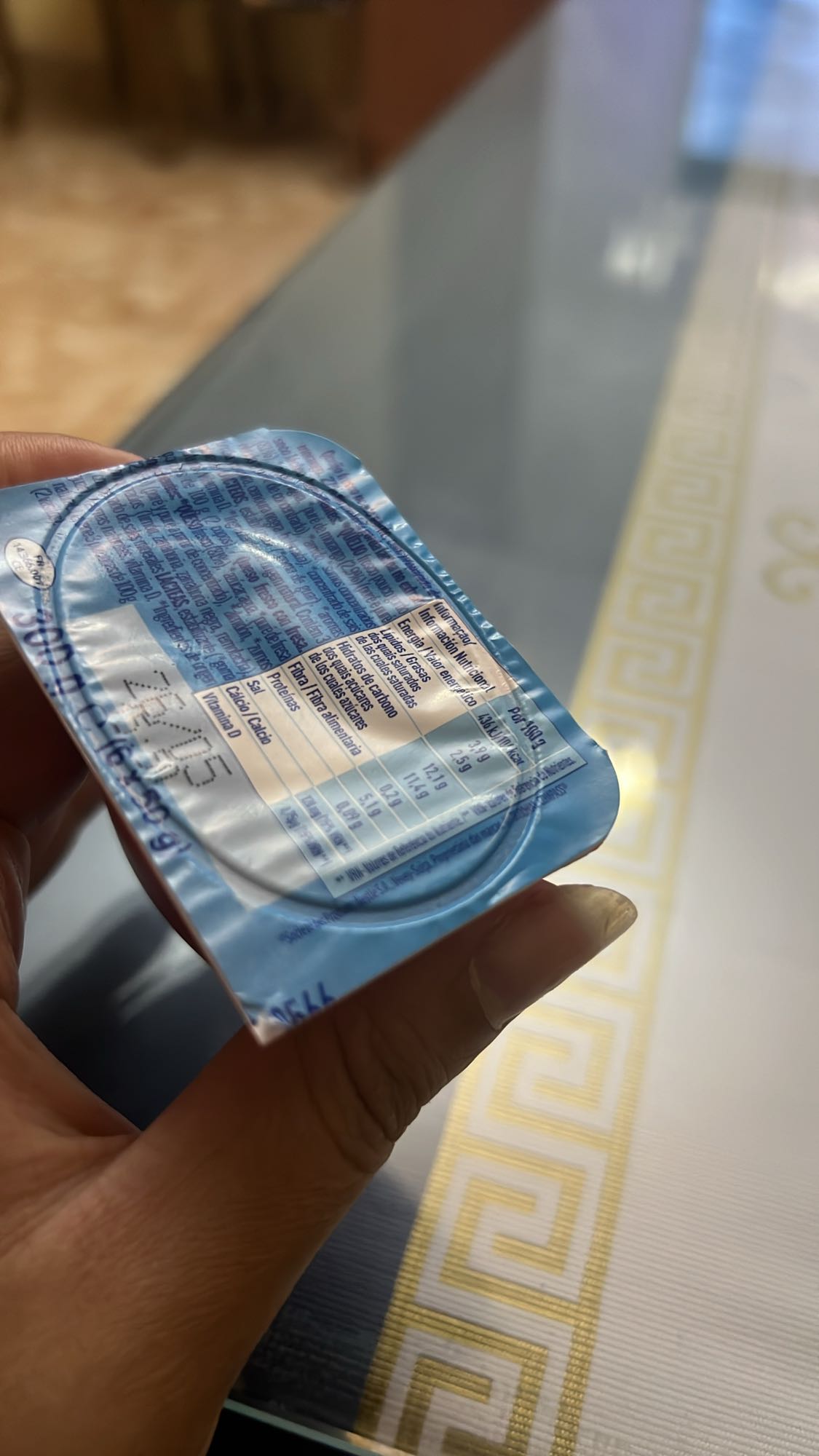 Porción individual de crema