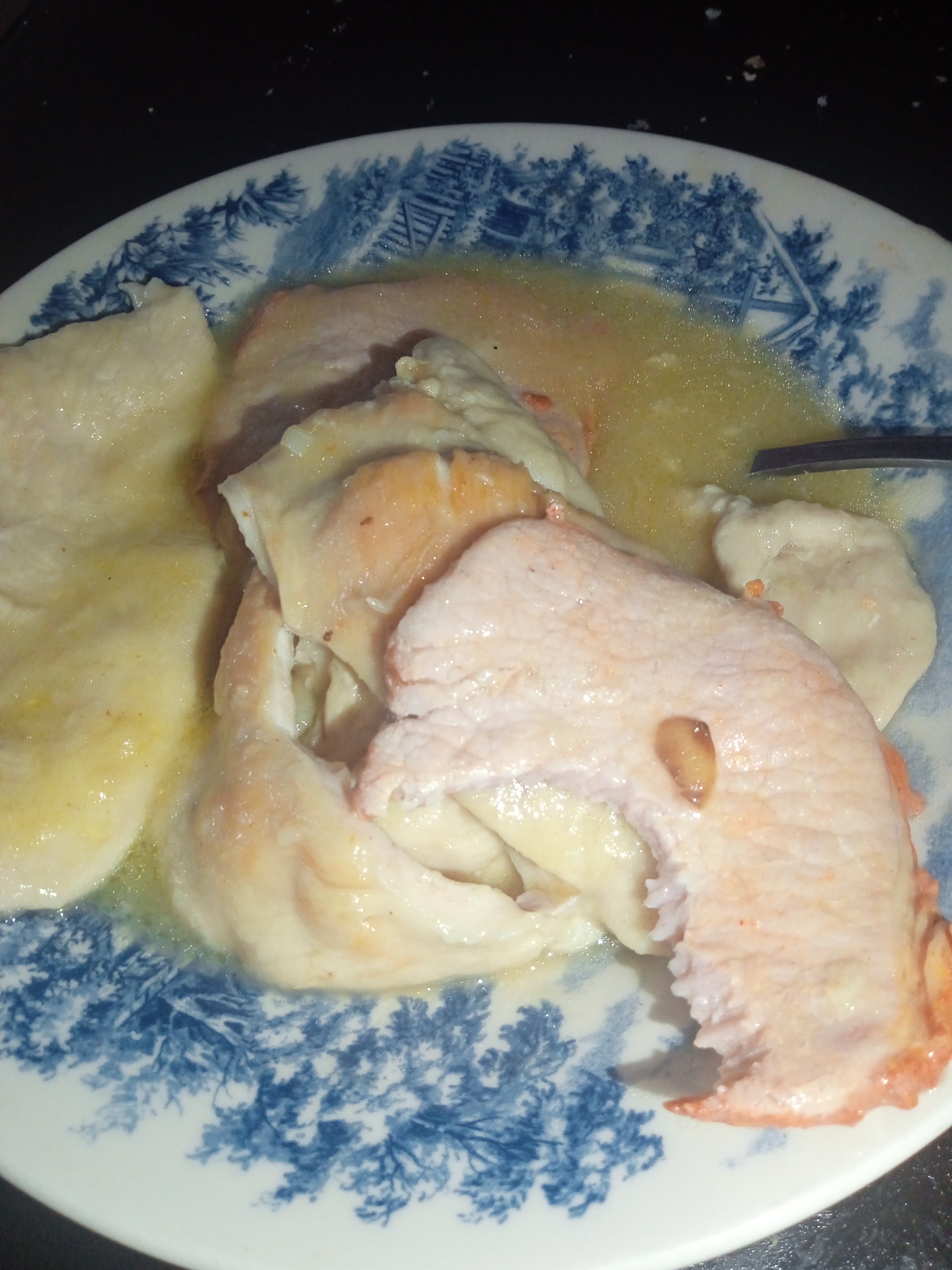 Pierogi con pechuga de pollo