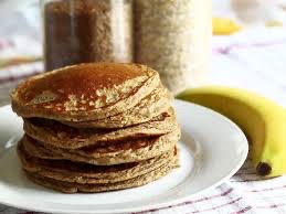 Hotcakes de avena y plátano