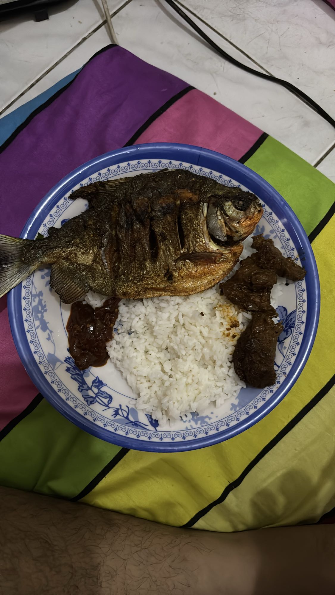 Ikan goreng dan nasi