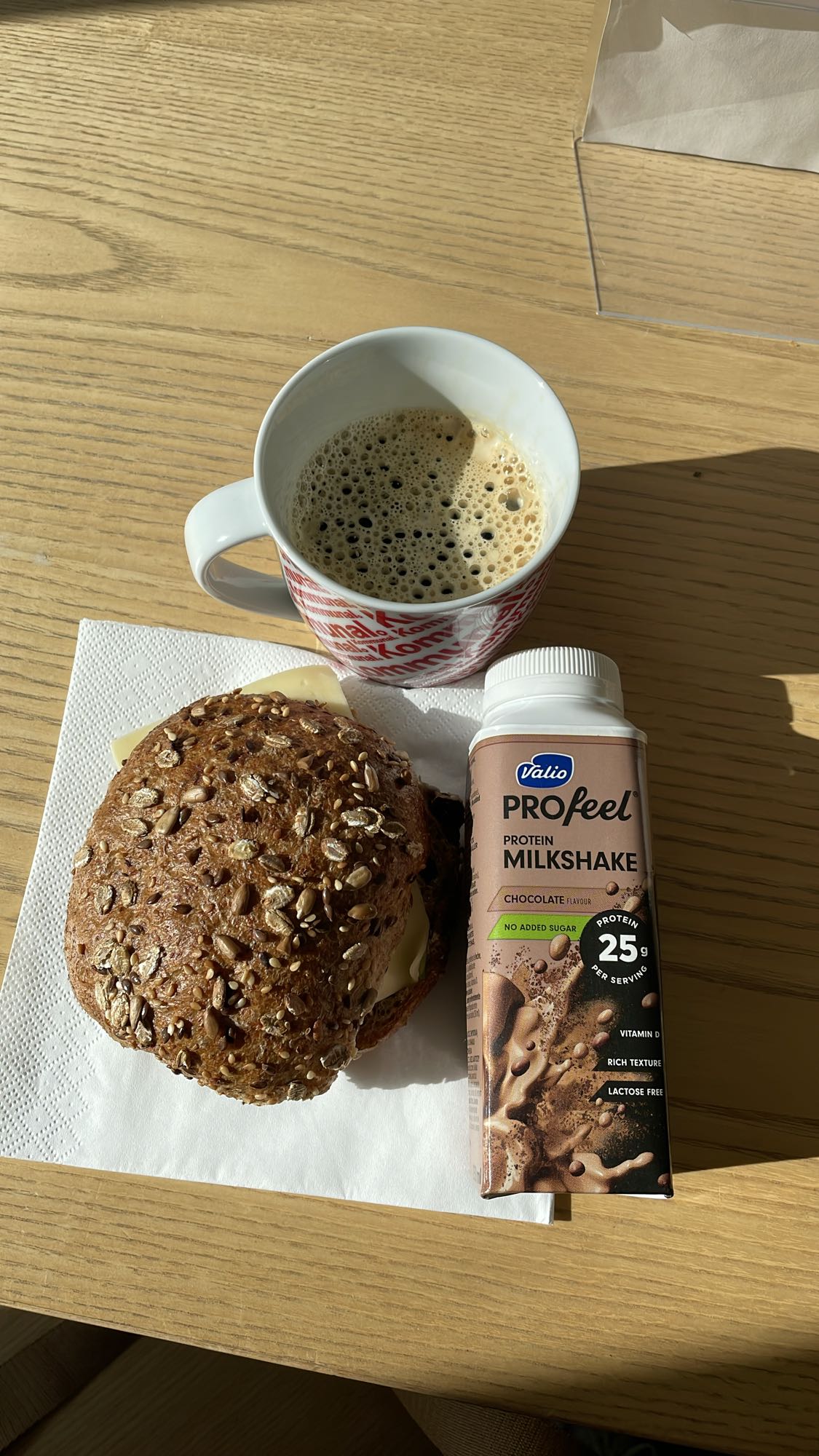Frukost med proteinshake
