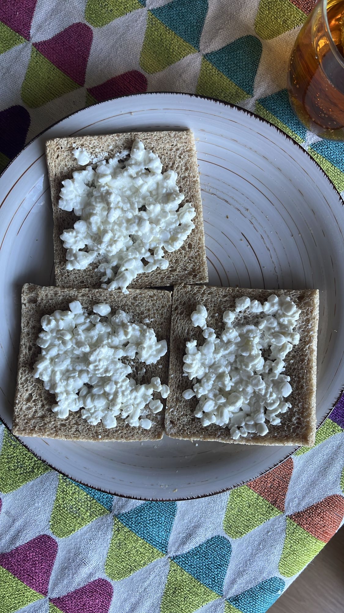 Pan integral con requesón