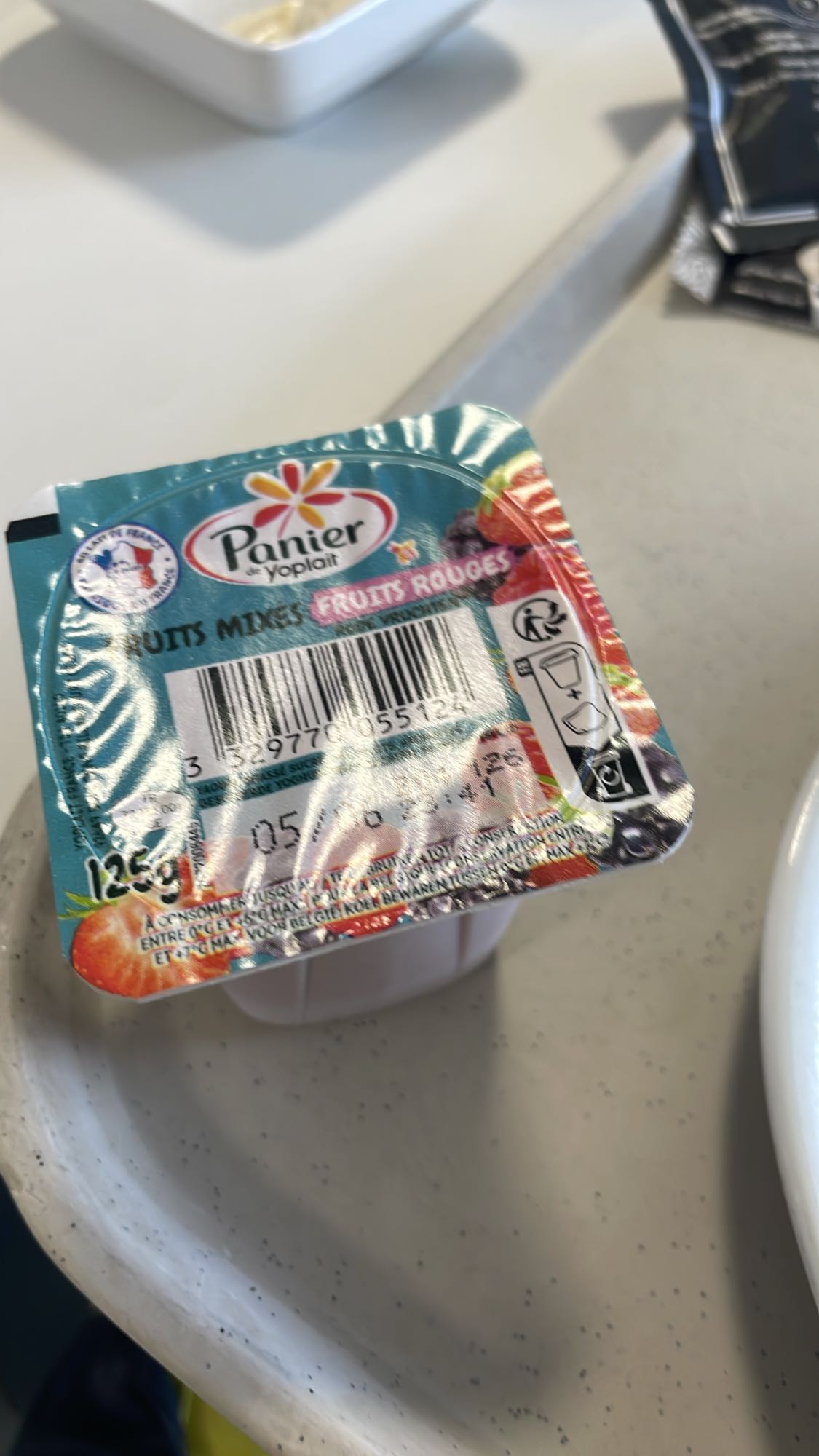 Yaourt fruits rouges