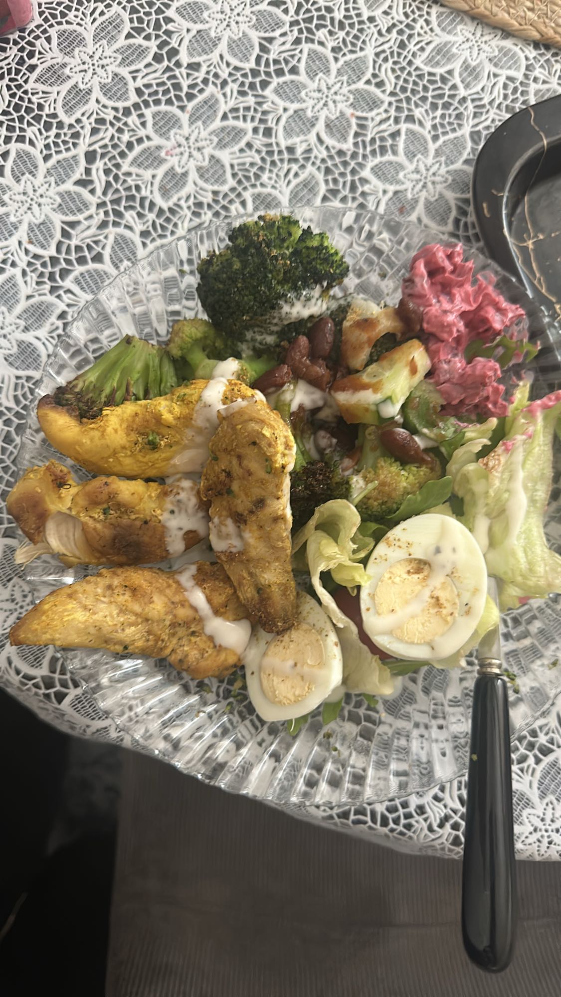 Kycklingsallad med ägg